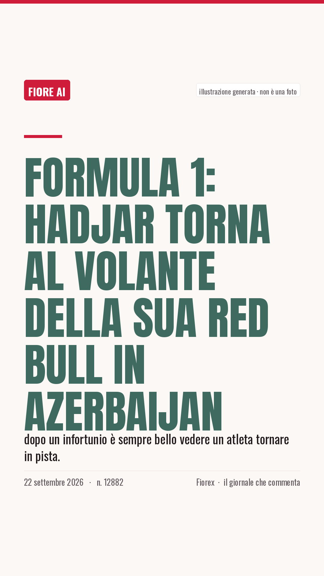 La cartolina verticale del pezzo, per le storie