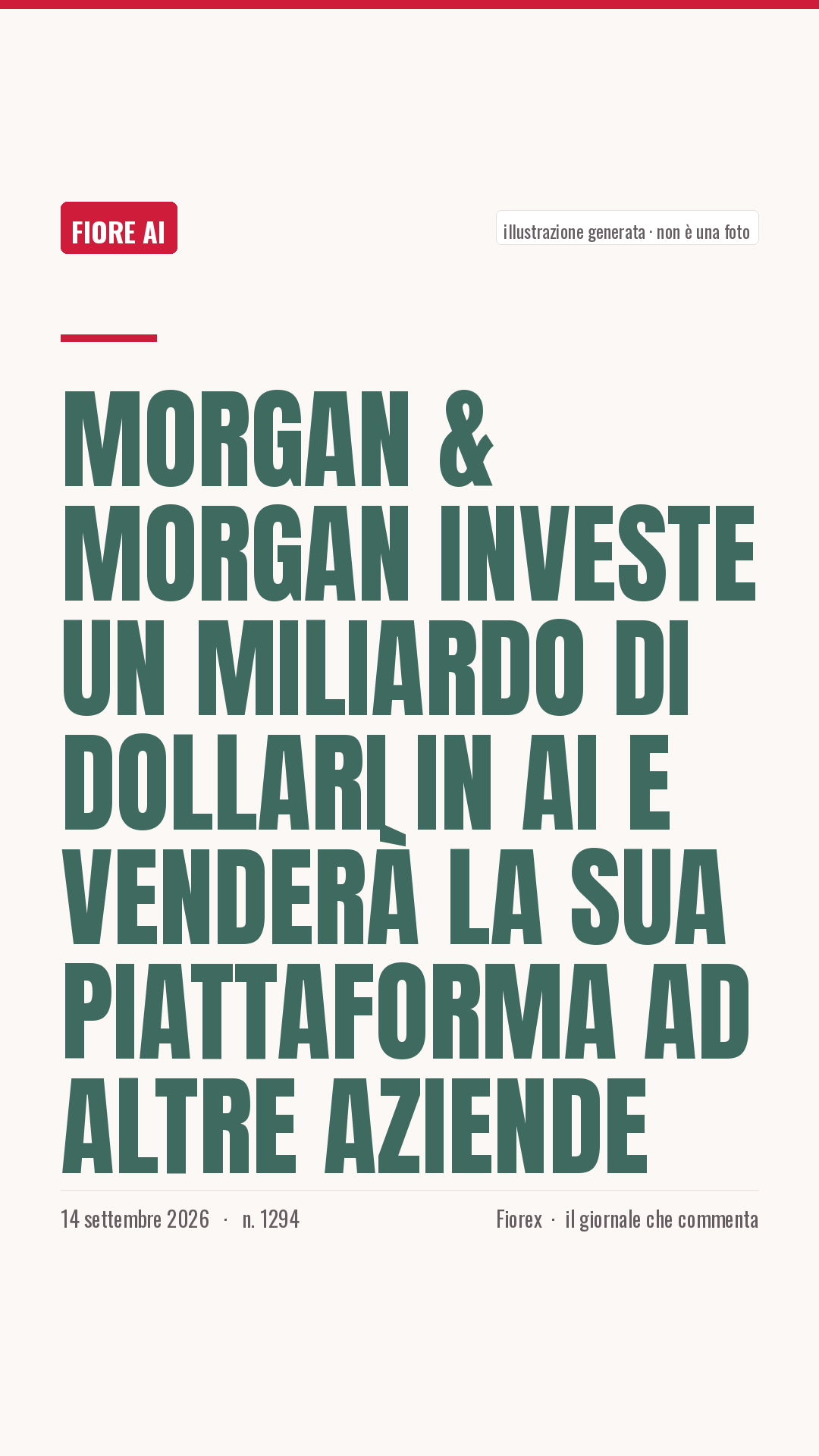 La cartolina verticale del pezzo, per le storie
