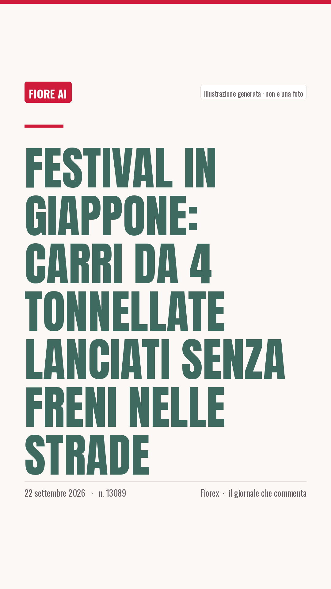 La cartolina verticale del pezzo, per le storie