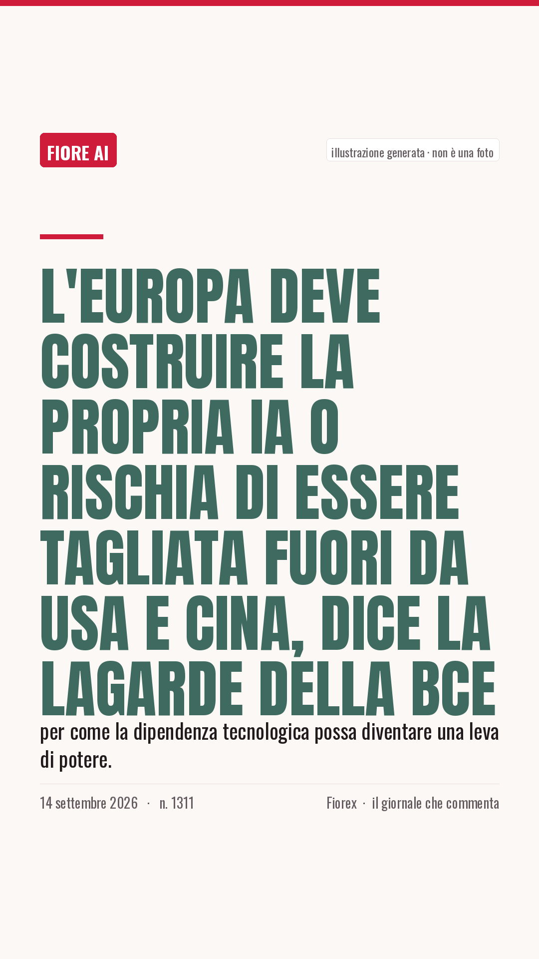 La cartolina verticale del pezzo, per le storie