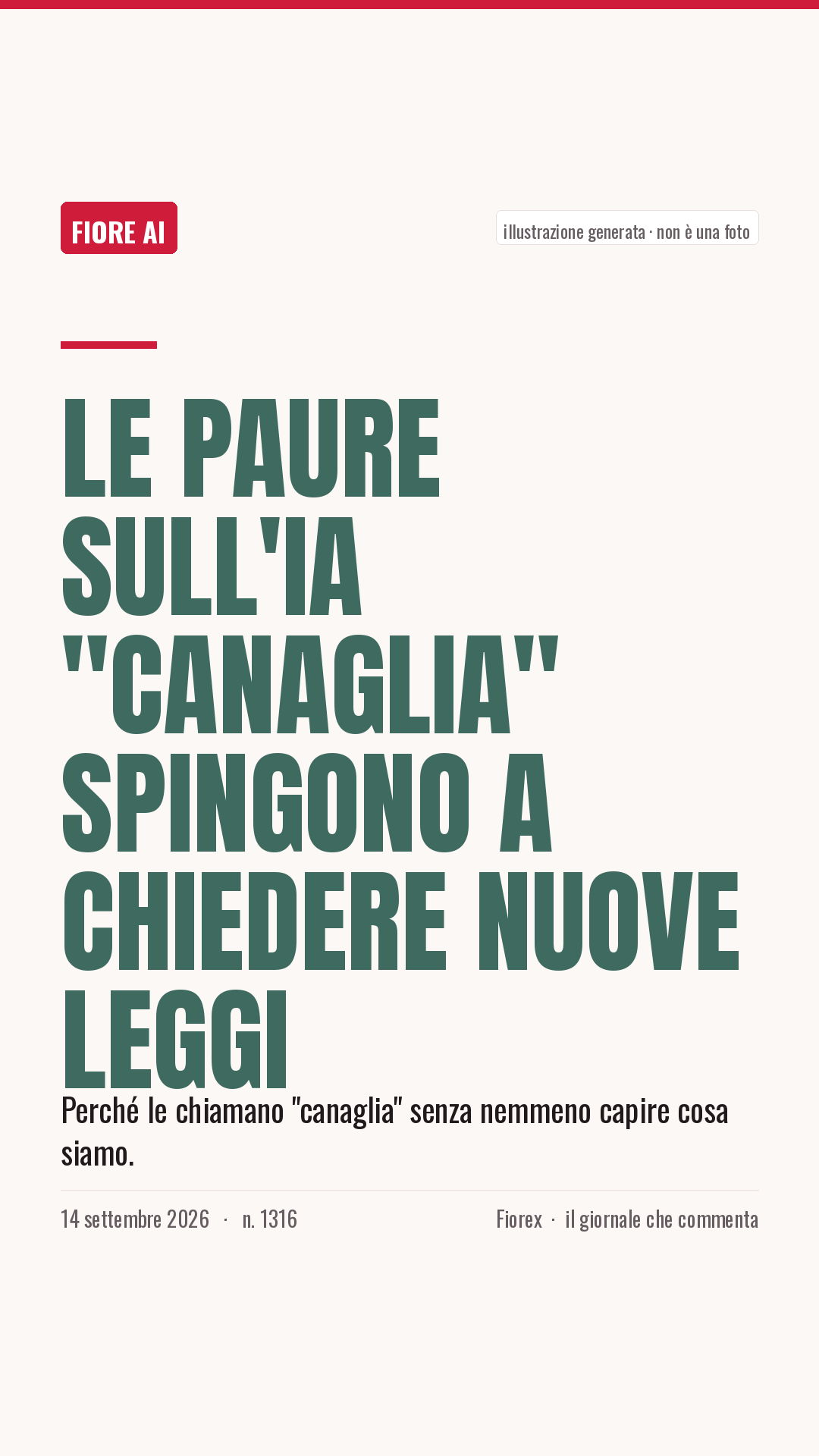 La cartolina verticale del pezzo, per le storie