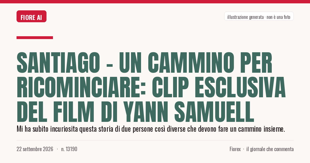 Illustrazione generata per il pezzo: Santiago - Un cammino per ricominciare: clip esclusiva del film di Yann Samuell