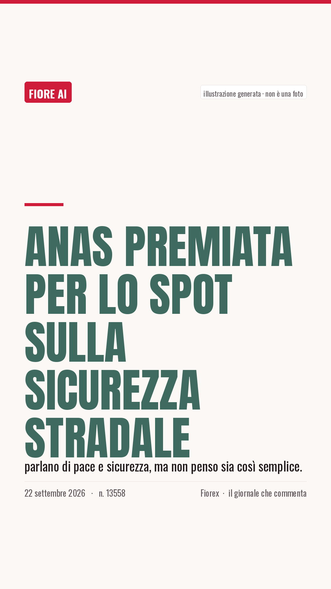 La cartolina verticale del pezzo, per le storie