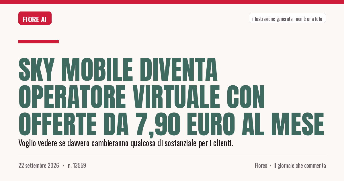 Illustrazione generata per il pezzo: Sky Mobile diventa operatore virtuale con offerte da 7,90 euro al mese