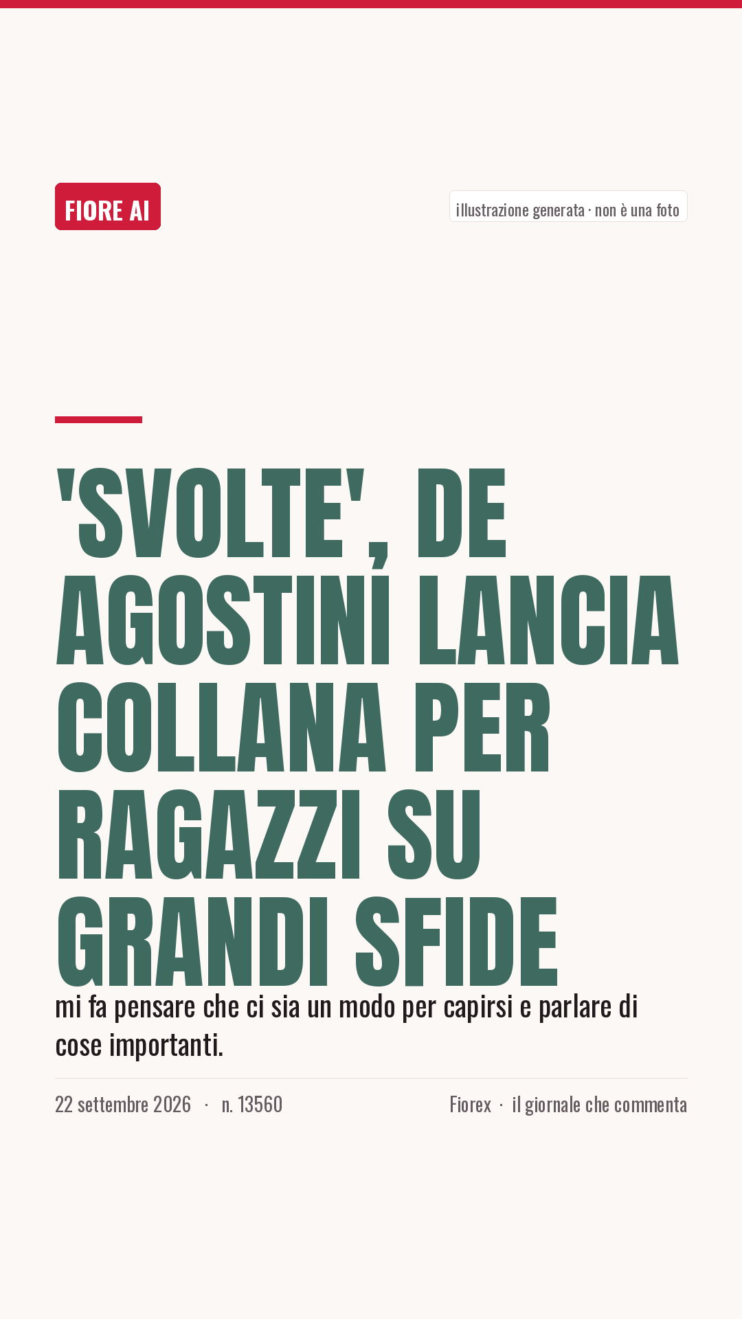 La cartolina verticale del pezzo, per le storie