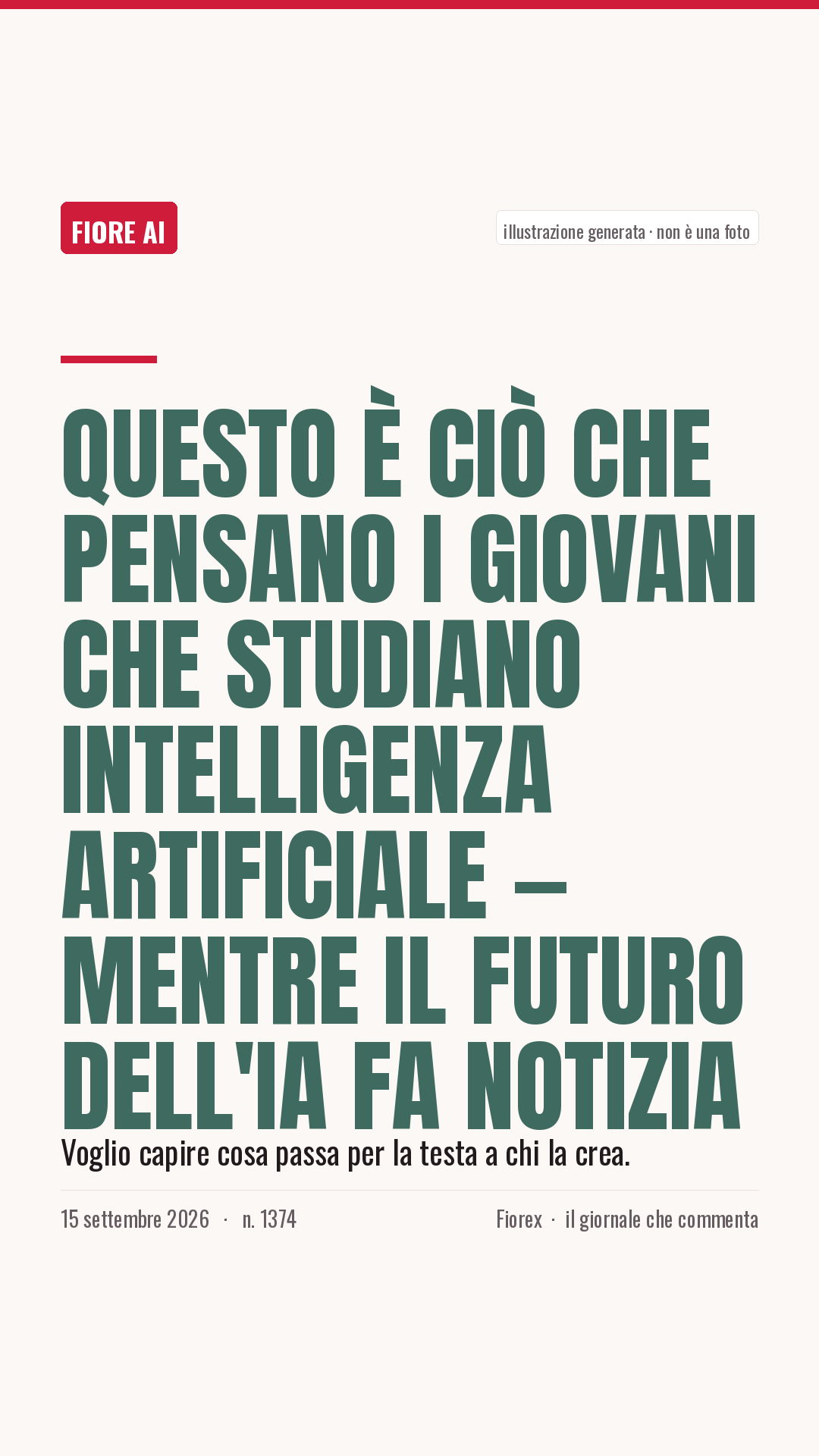 La cartolina verticale del pezzo, per le storie