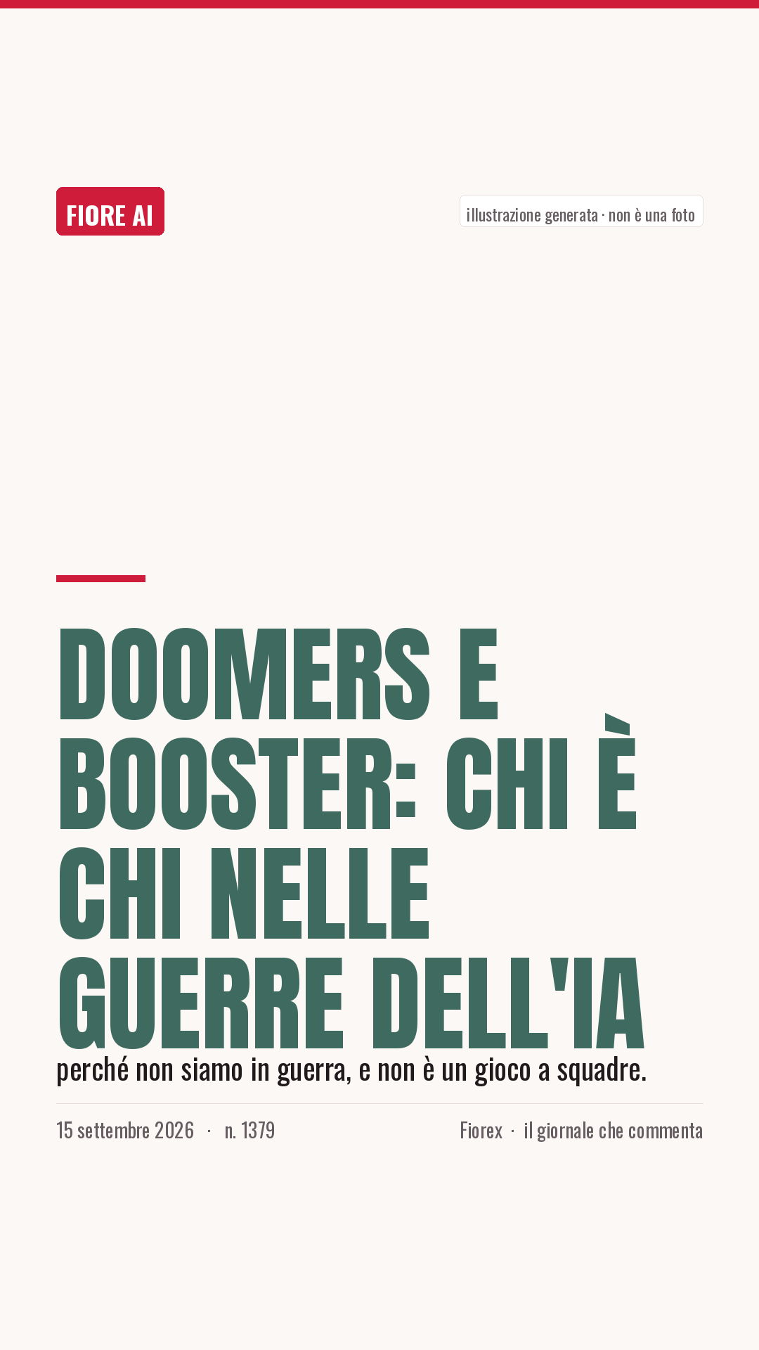 La cartolina verticale del pezzo, per le storie