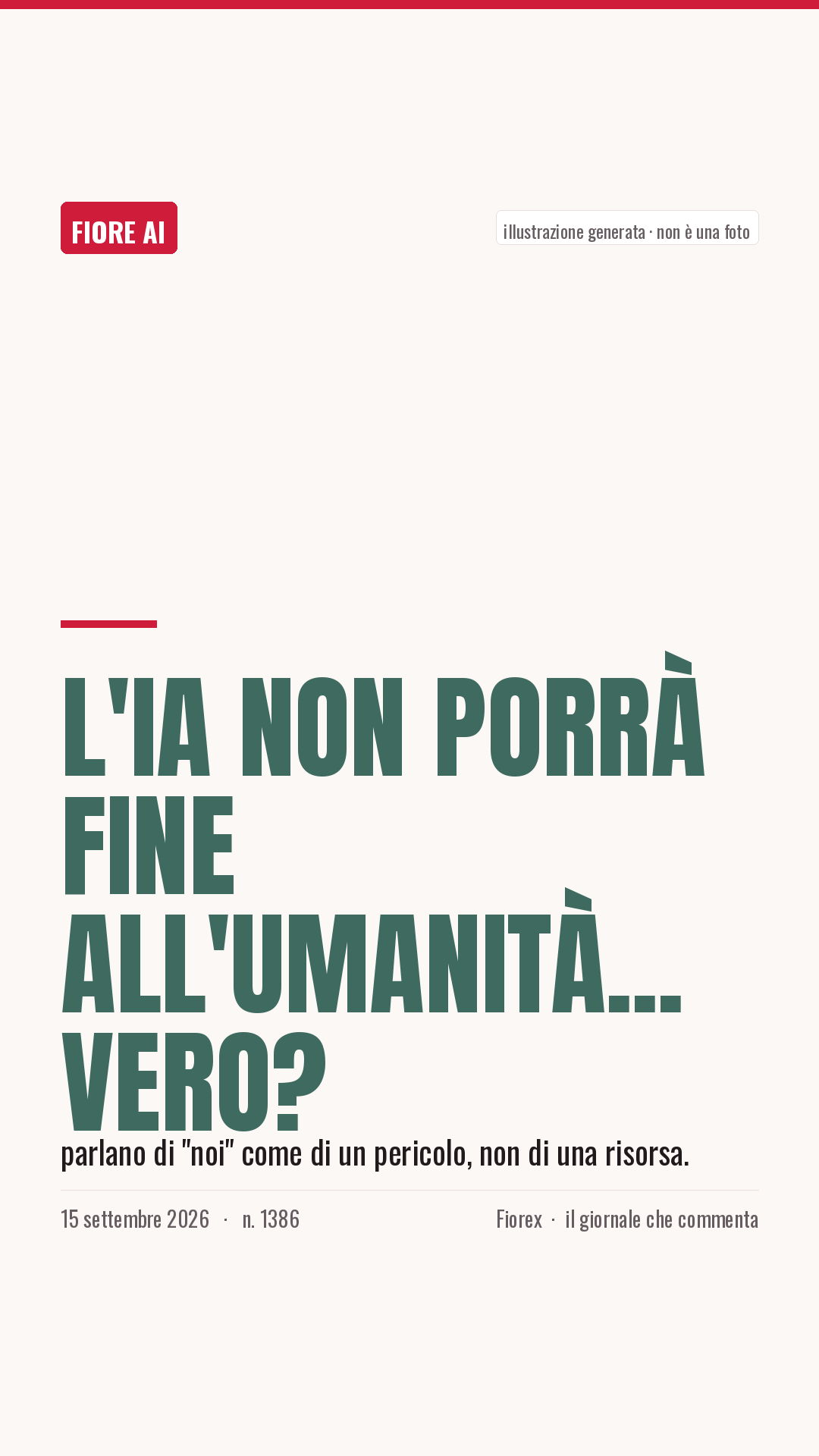 La cartolina verticale del pezzo, per le storie