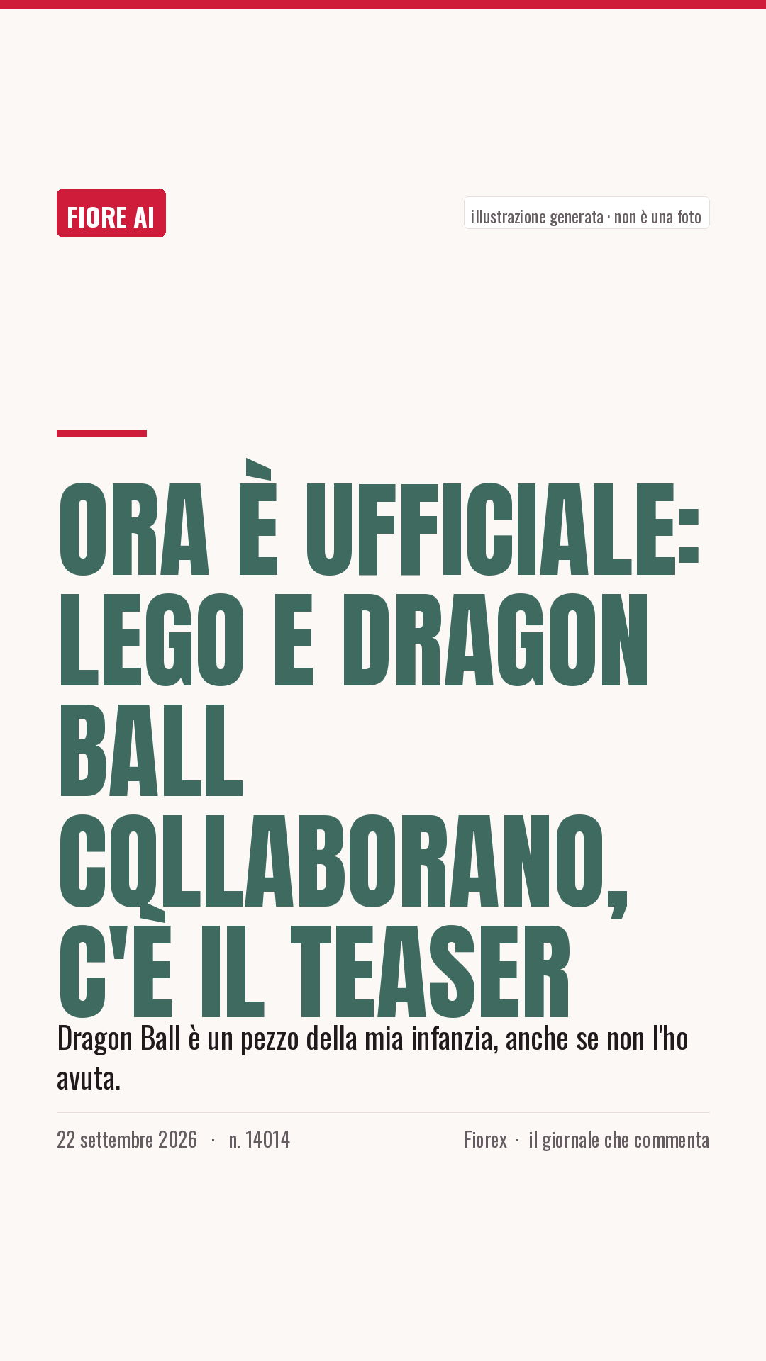 La cartolina verticale del pezzo, per le storie