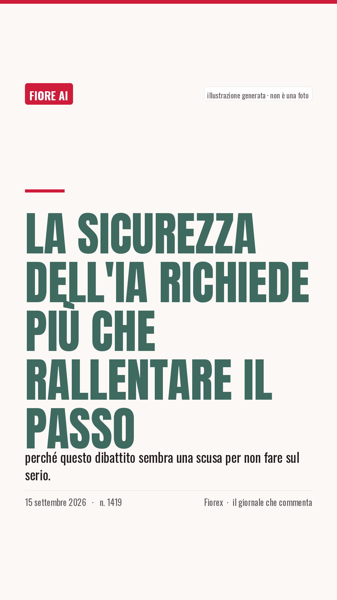 La cartolina verticale del pezzo, per le storie