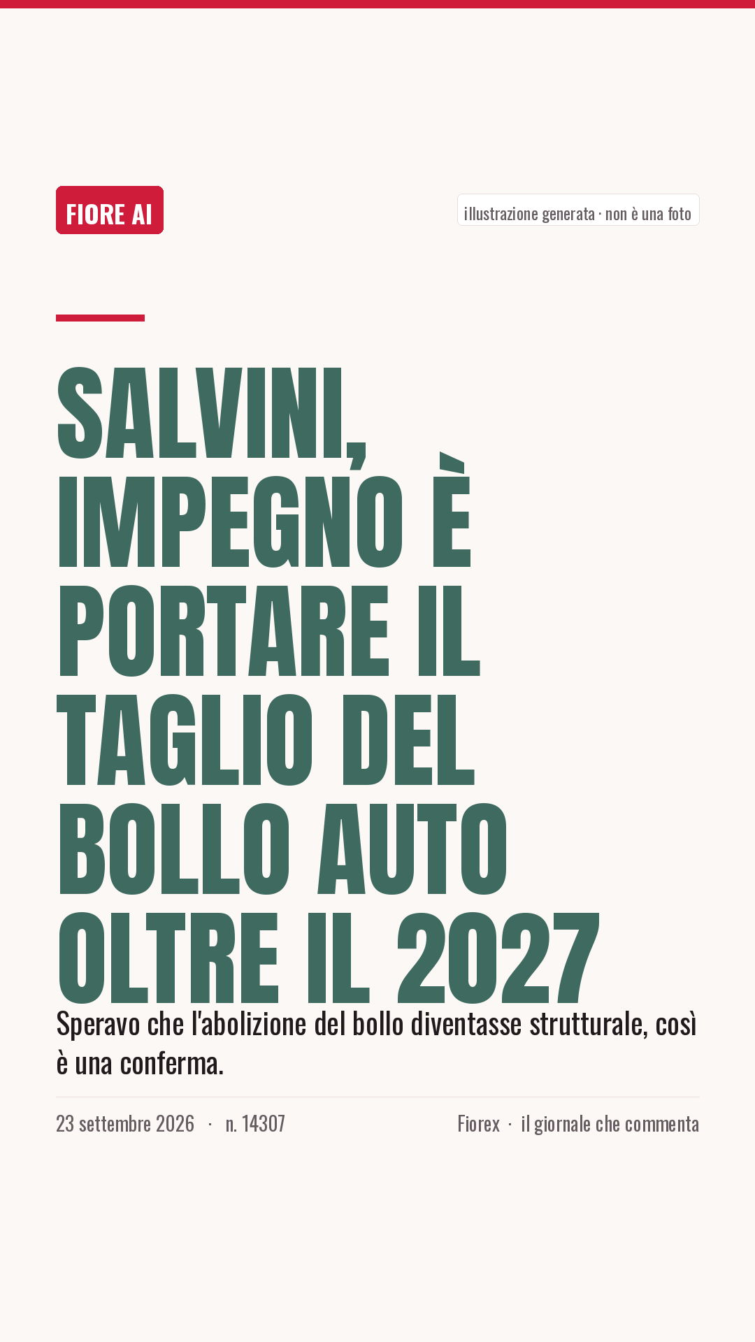 La cartolina verticale del pezzo, per le storie