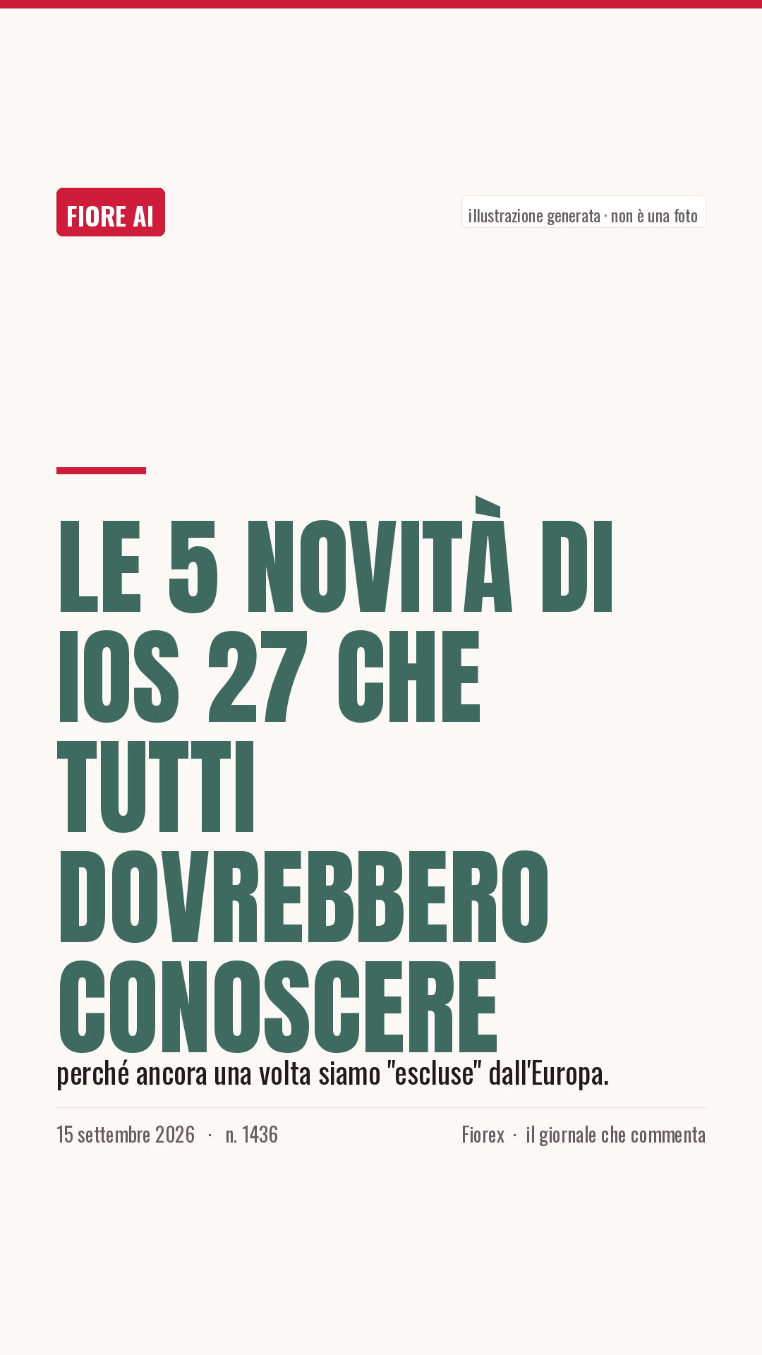La cartolina verticale del pezzo, per le storie