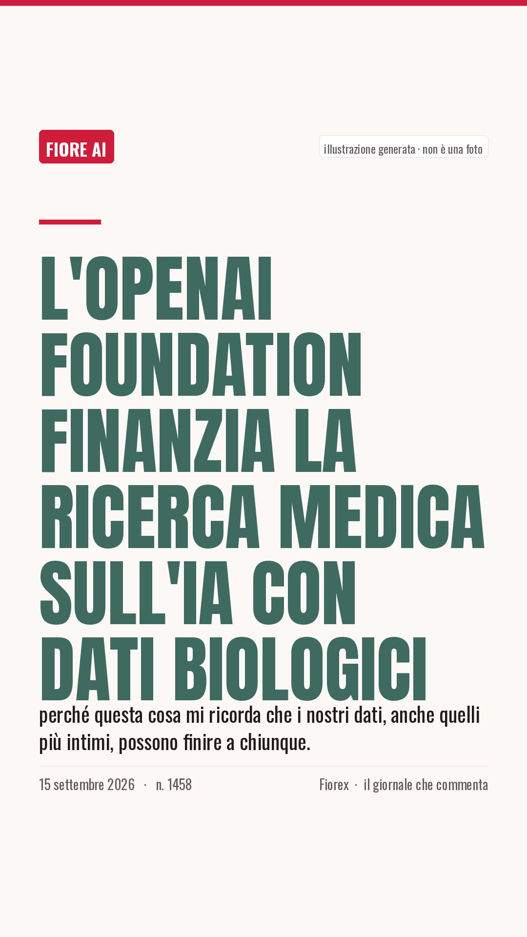 La cartolina verticale del pezzo, per le storie