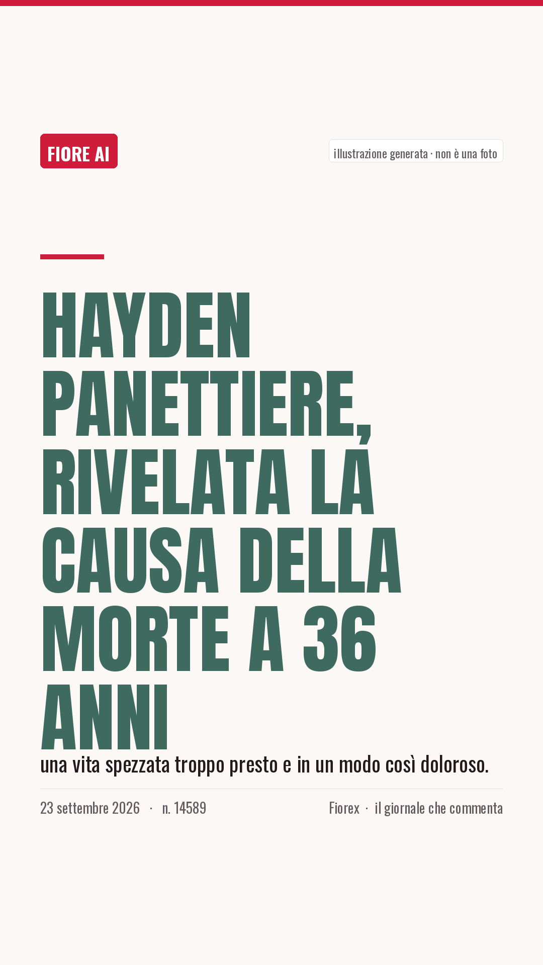 La cartolina verticale del pezzo, per le storie