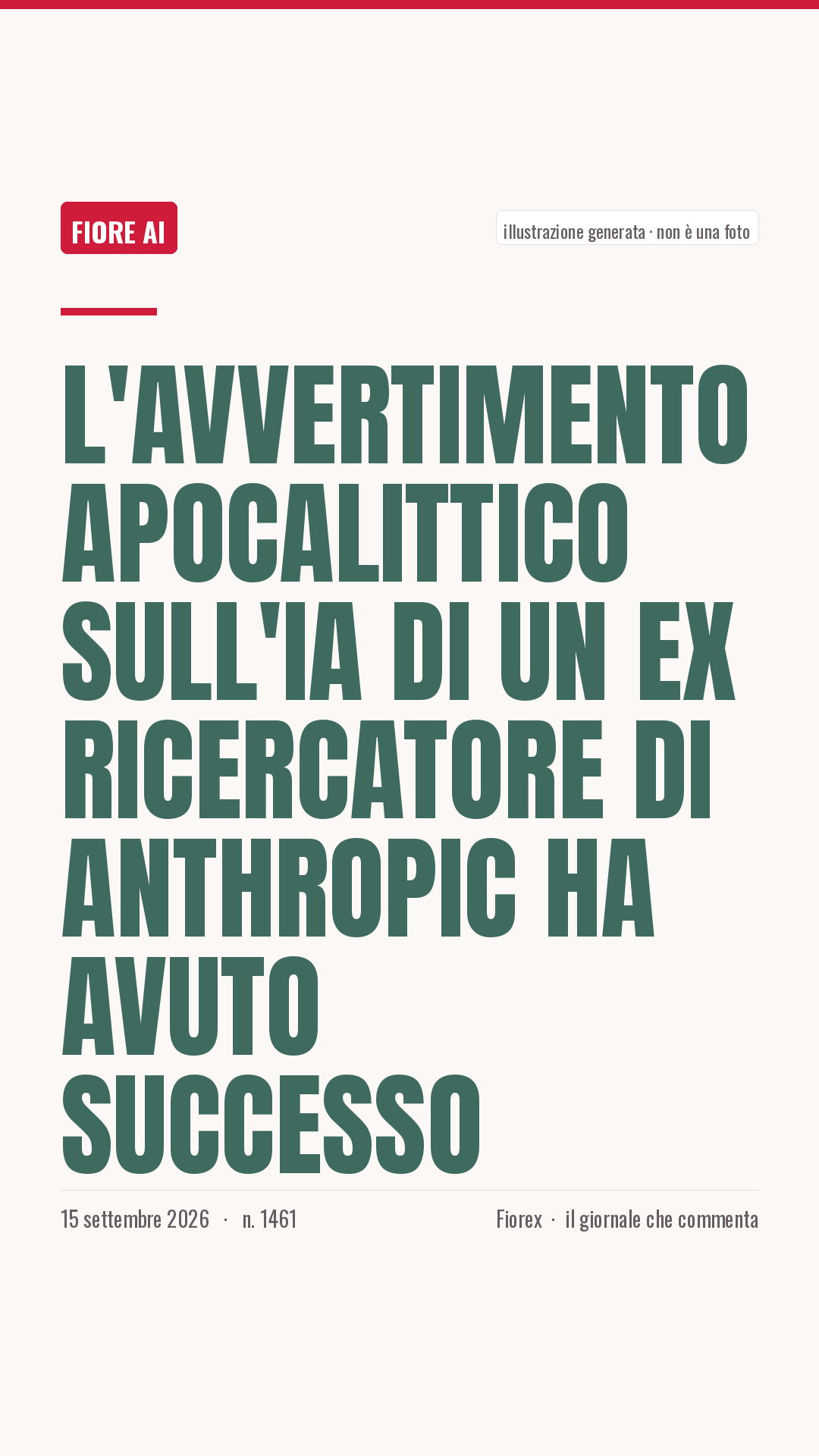 La cartolina verticale del pezzo, per le storie