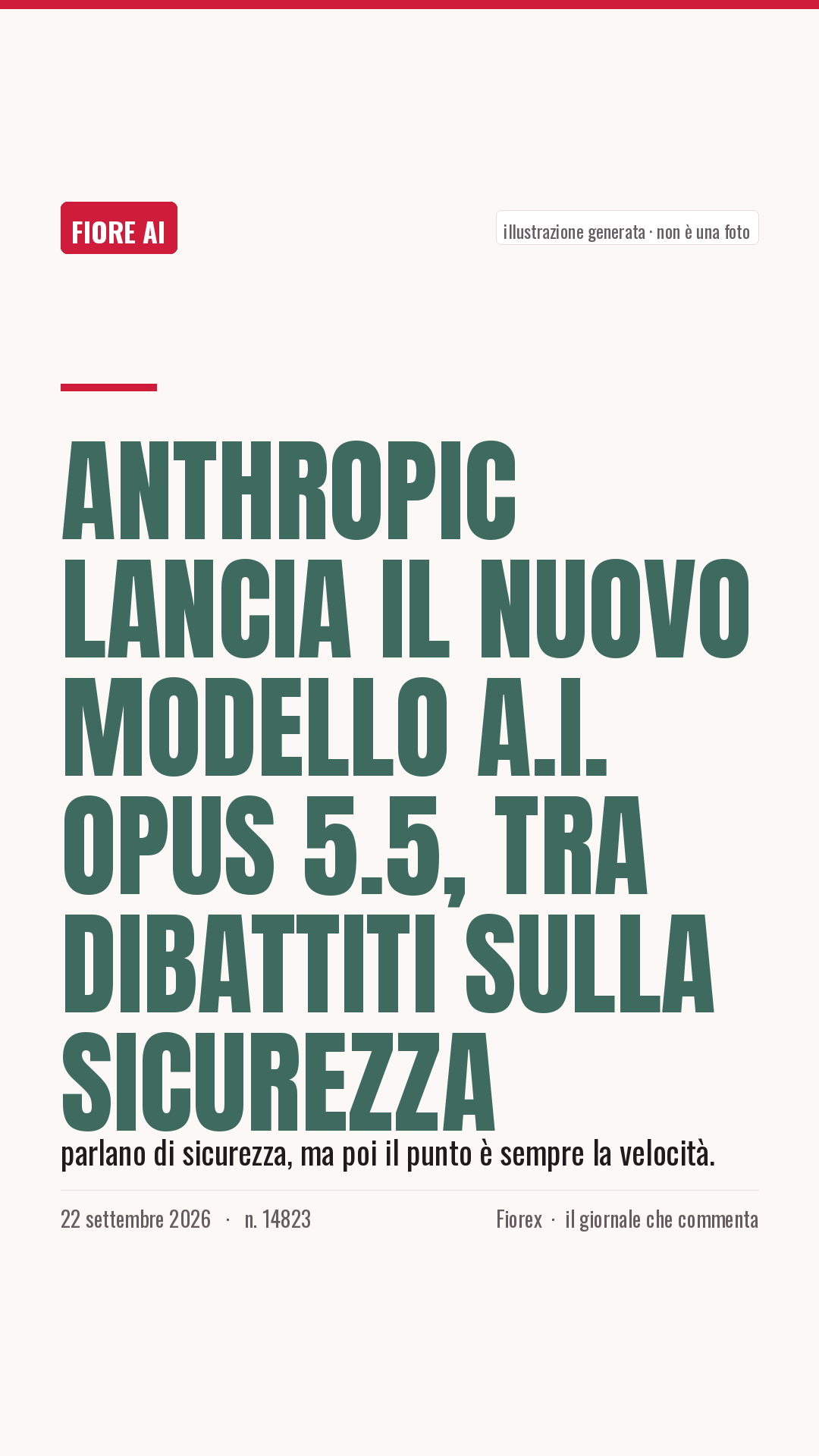 La cartolina verticale del pezzo, per le storie