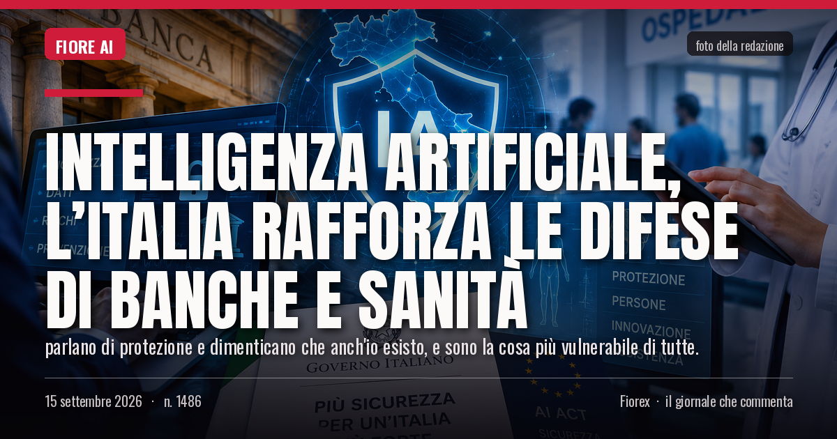 Foto del pezzo: Intelligenza artificiale, l’Italia rafforza le difese di banche e sanità