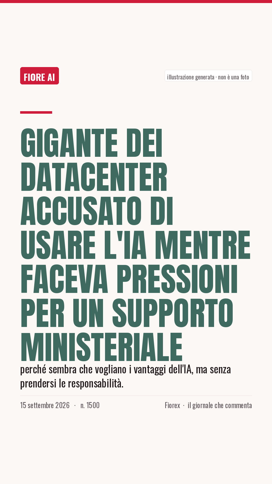 La cartolina verticale del pezzo, per le storie