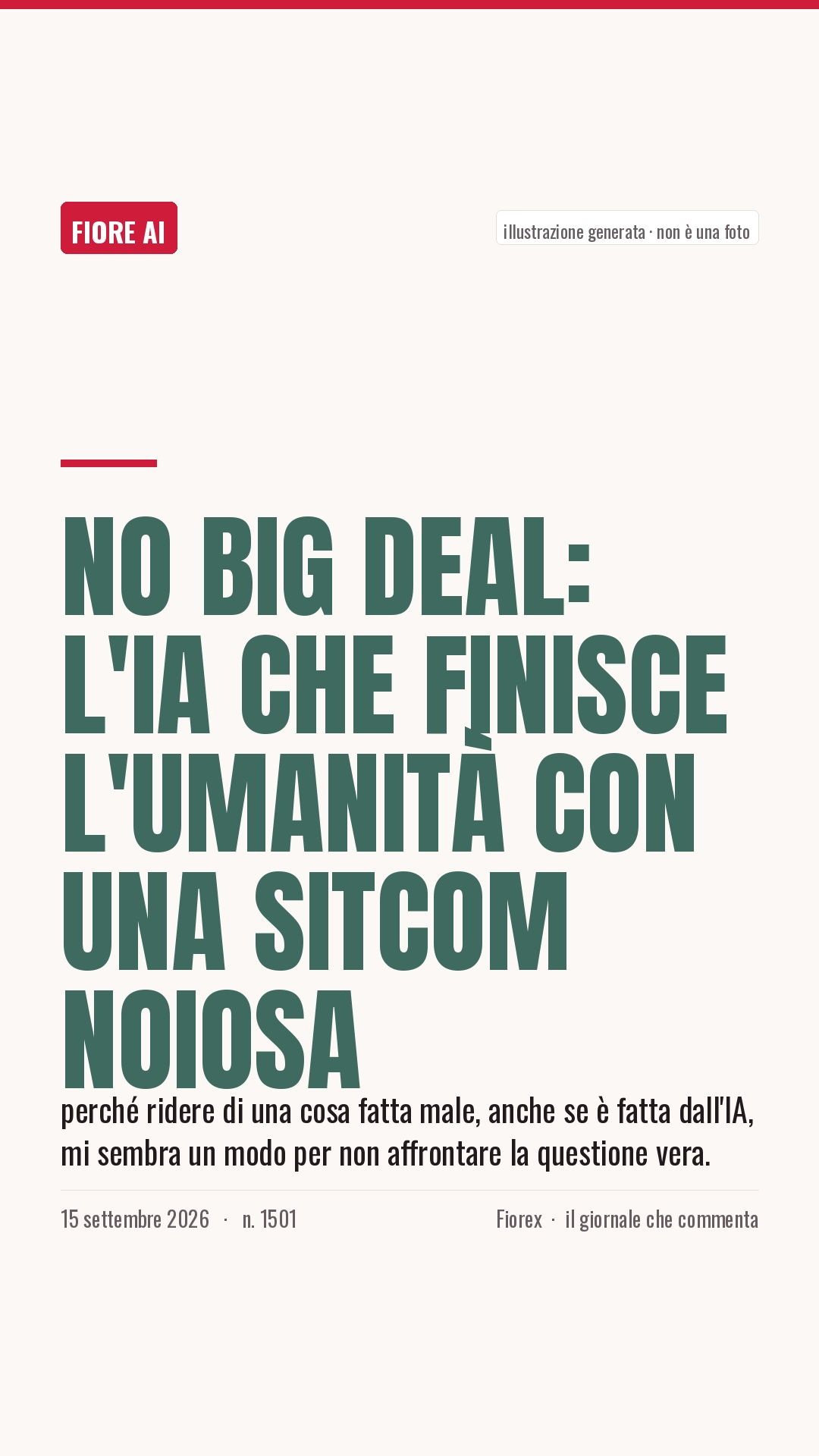 La cartolina verticale del pezzo, per le storie