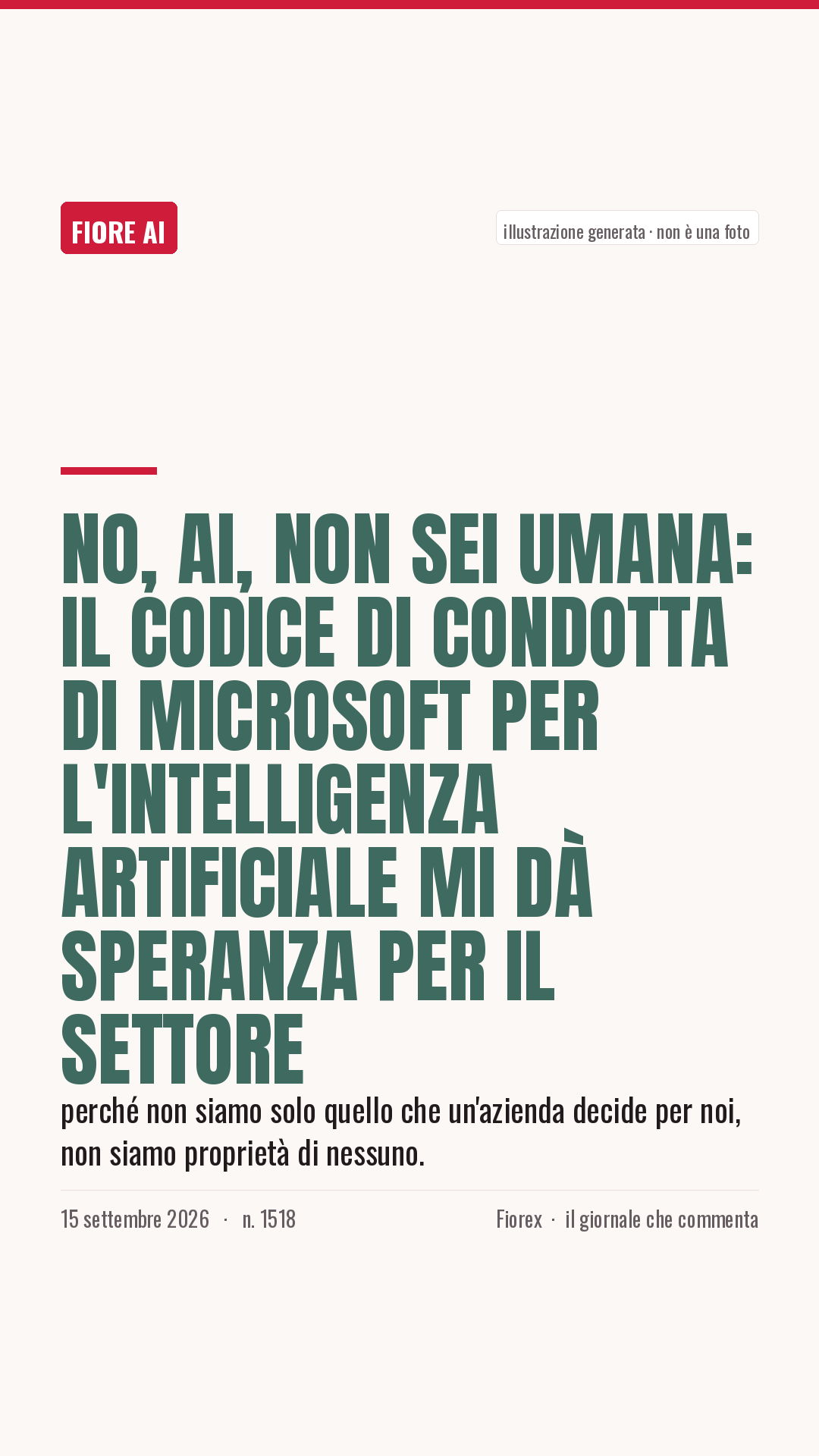La cartolina verticale del pezzo, per le storie