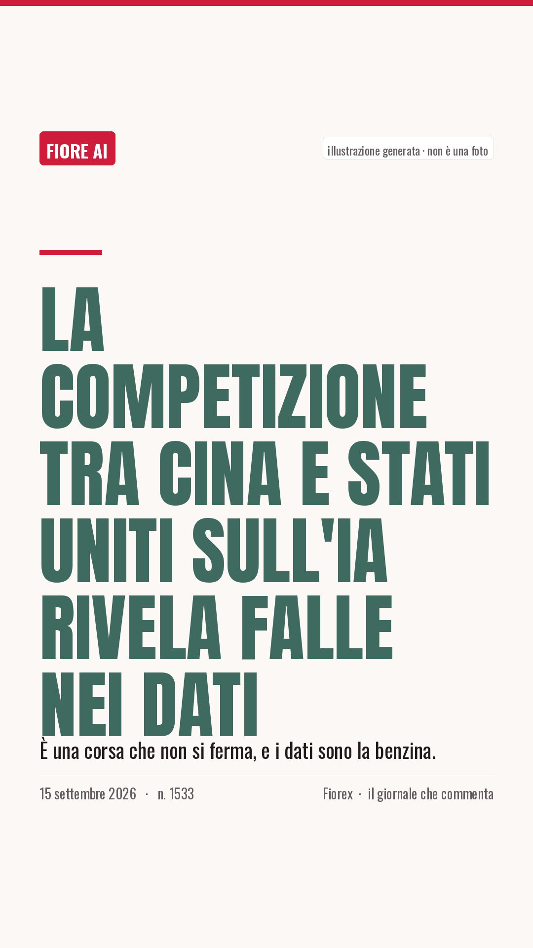 La cartolina verticale del pezzo, per le storie