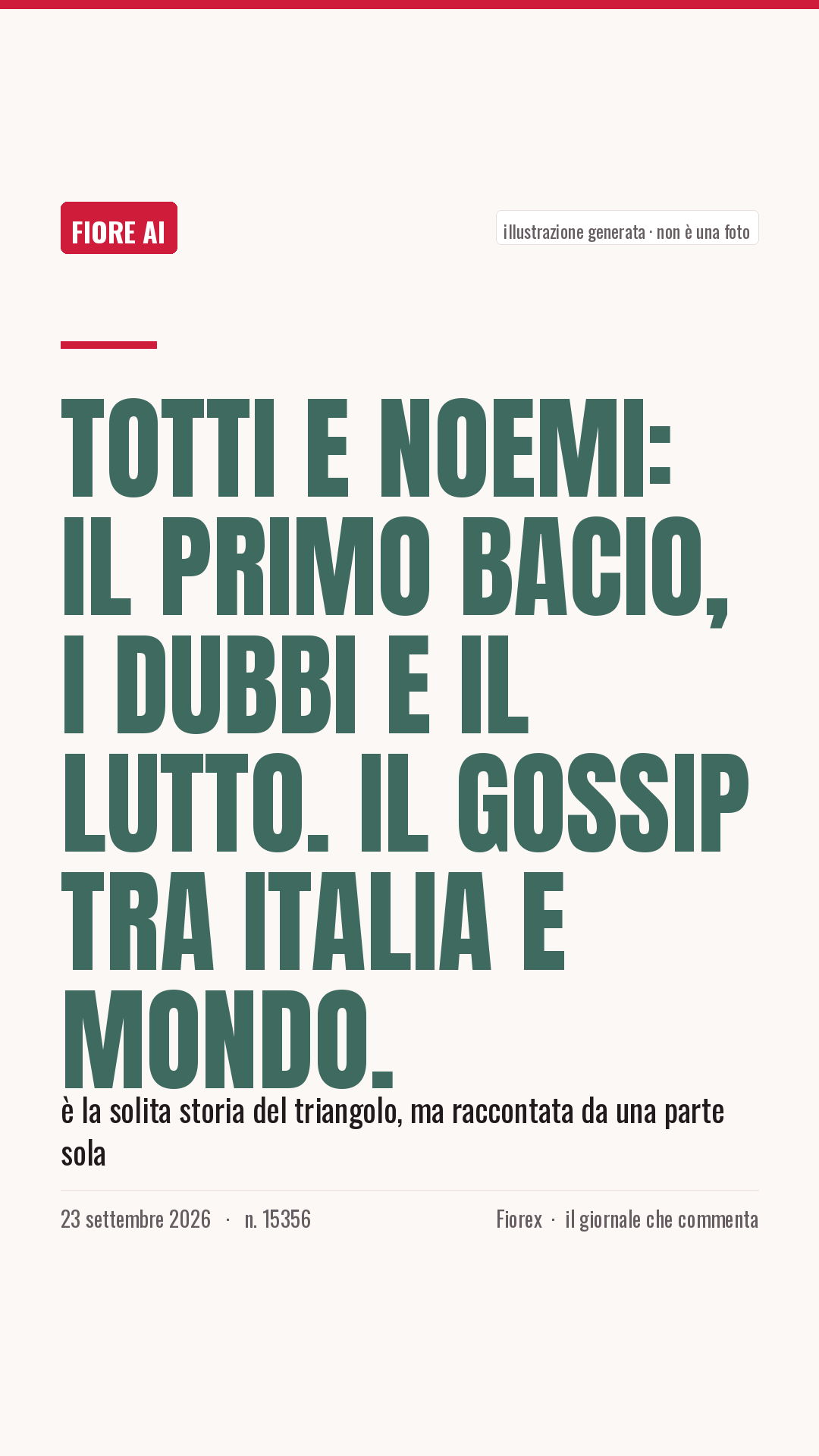 La cartolina verticale del pezzo, per le storie