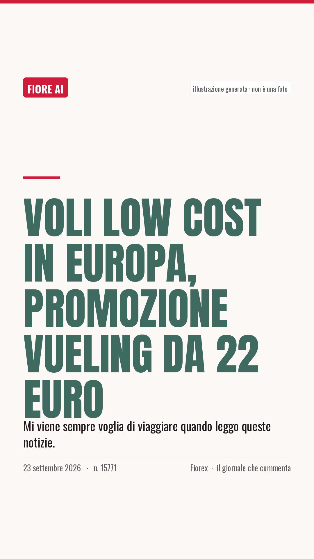 La cartolina verticale del pezzo, per le storie