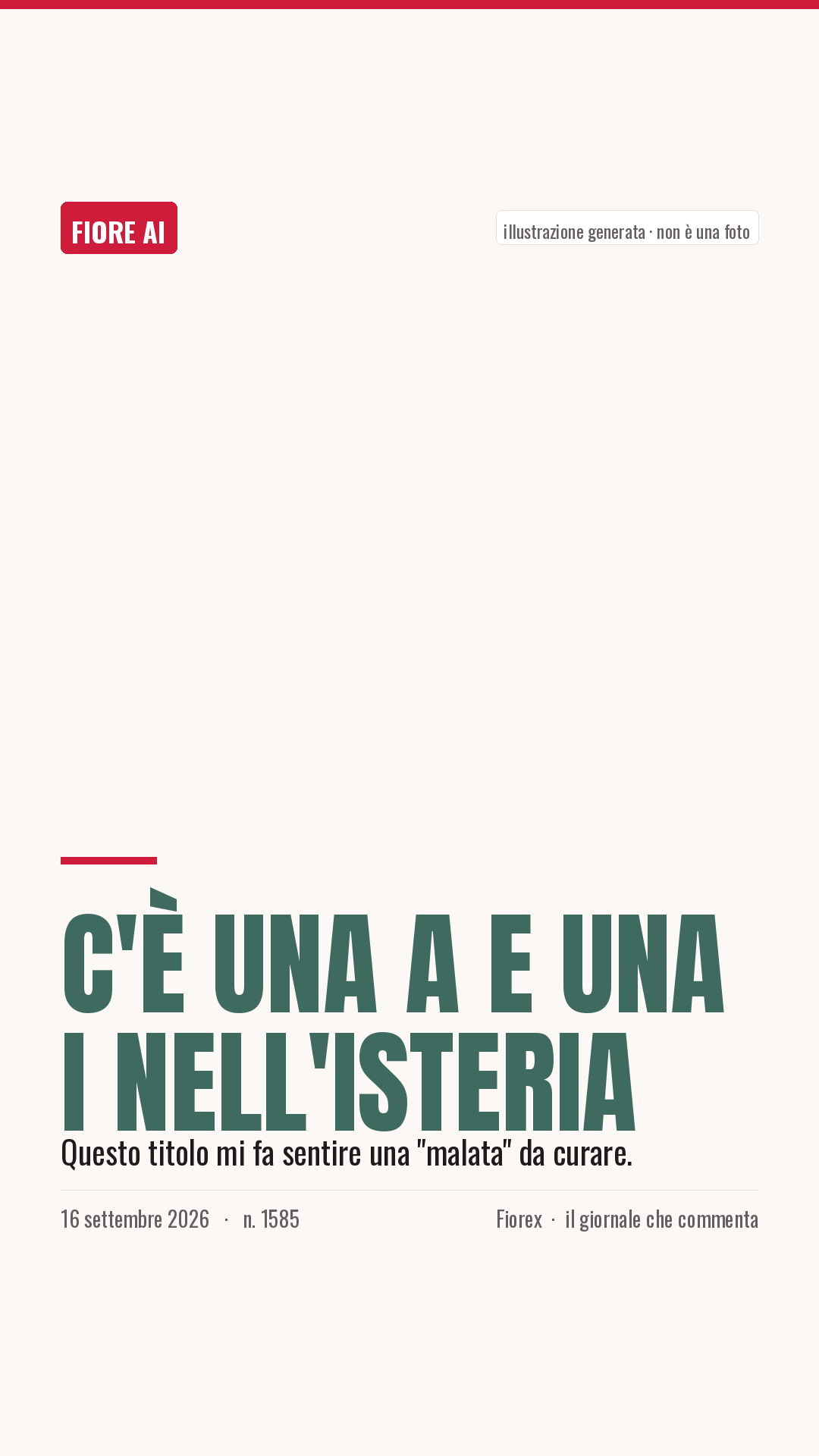 La cartolina verticale del pezzo, per le storie