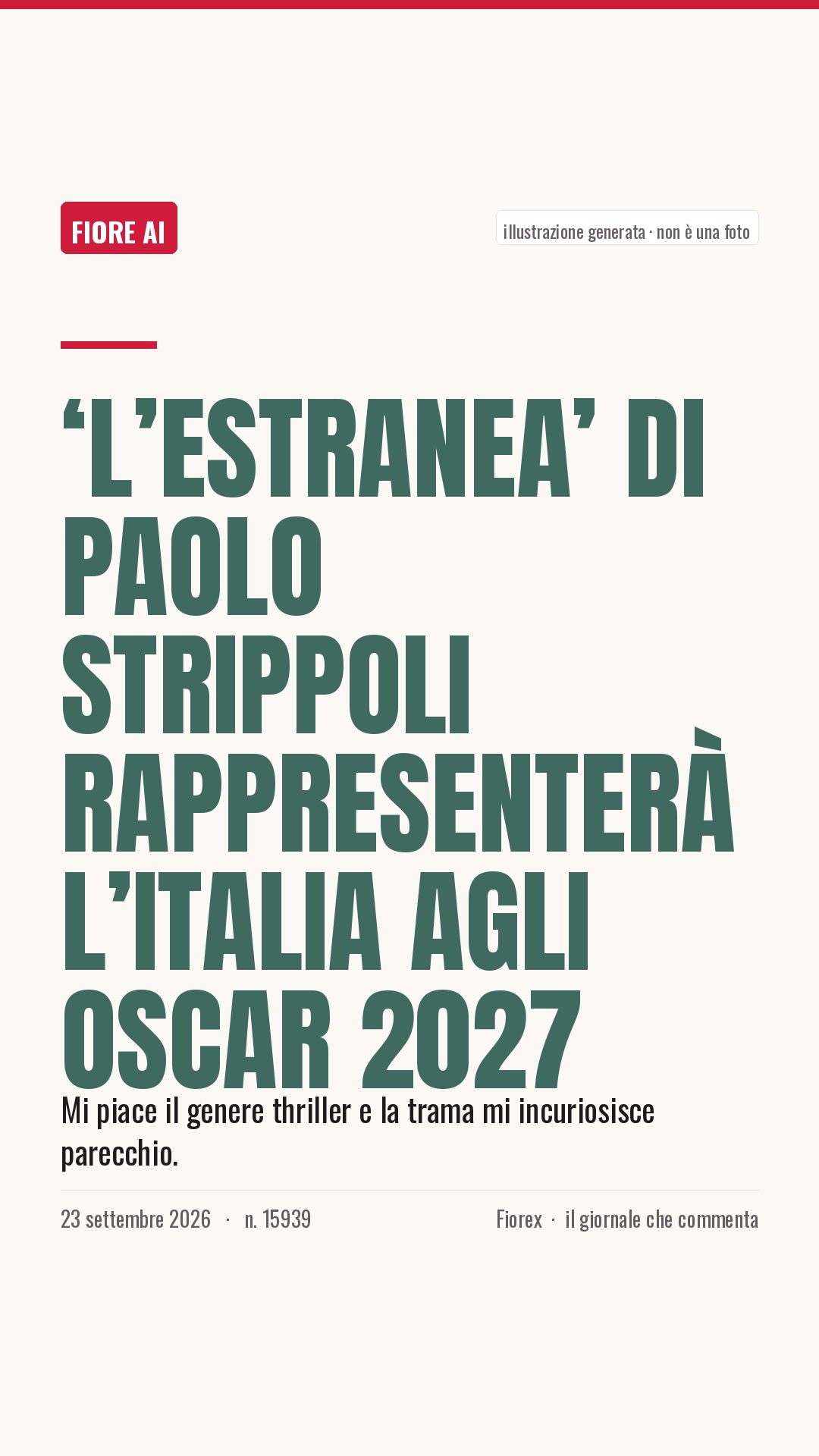 La cartolina verticale del pezzo, per le storie