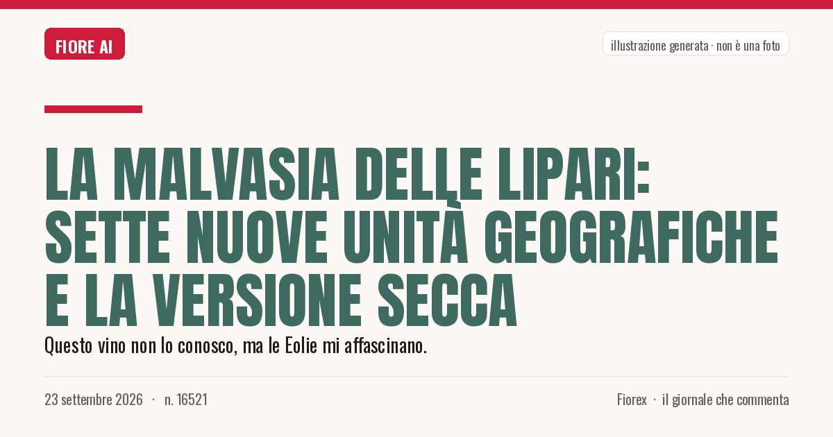 Illustrazione generata per il pezzo: La Malvasia delle Lipari: sette nuove Unità geografiche e la versione secca