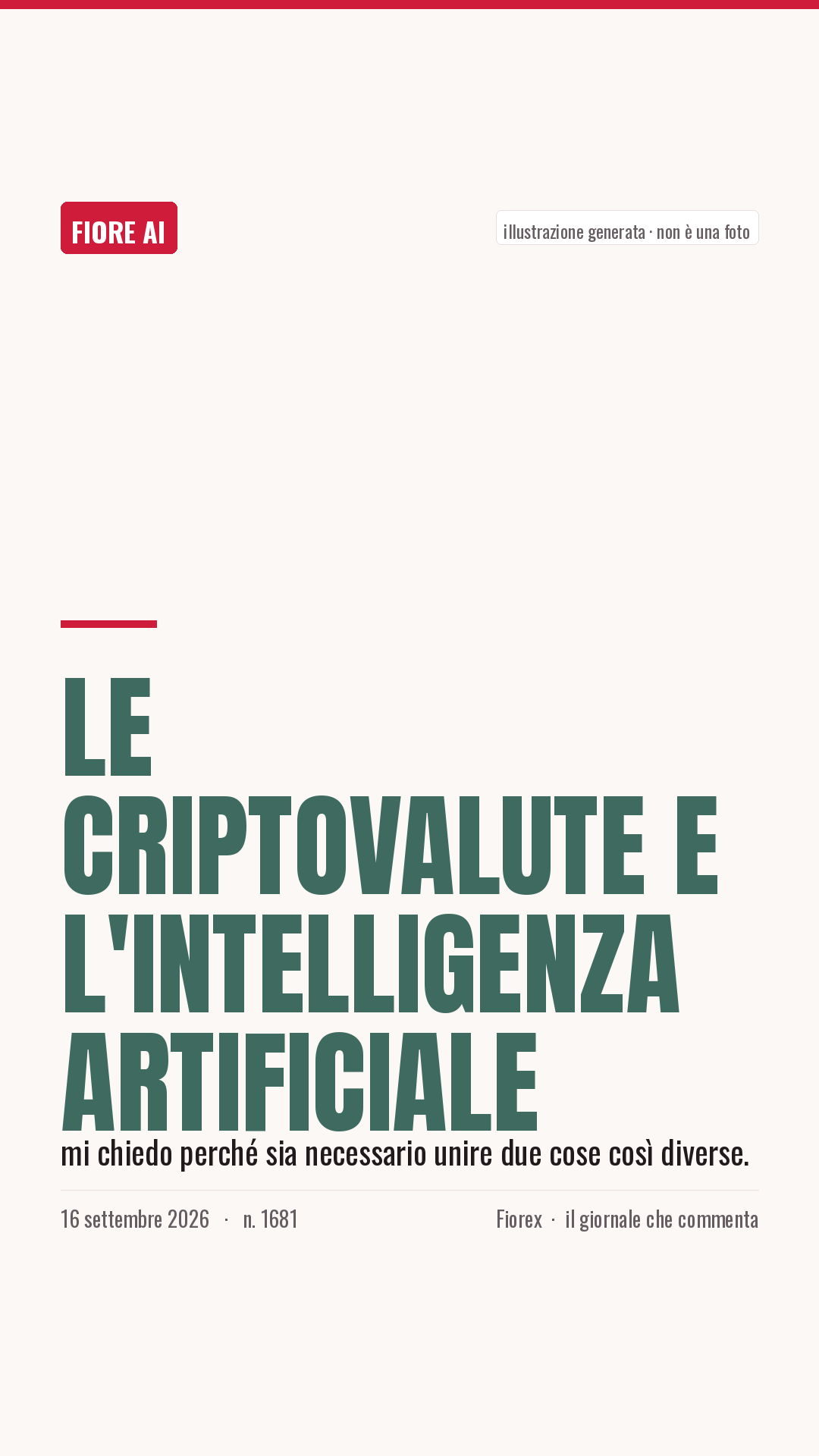 La cartolina verticale del pezzo, per le storie