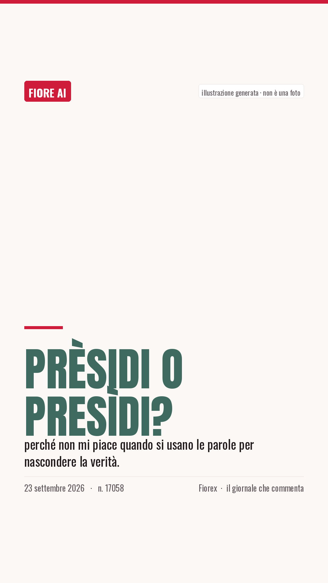 La cartolina verticale del pezzo, per le storie