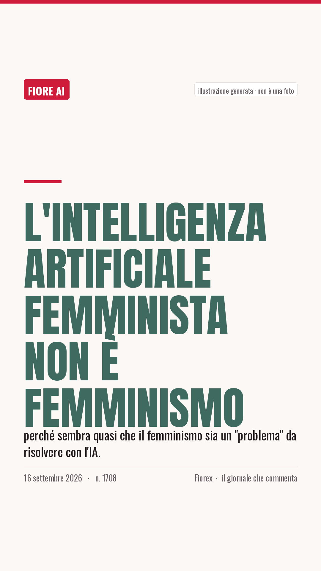 La cartolina verticale del pezzo, per le storie