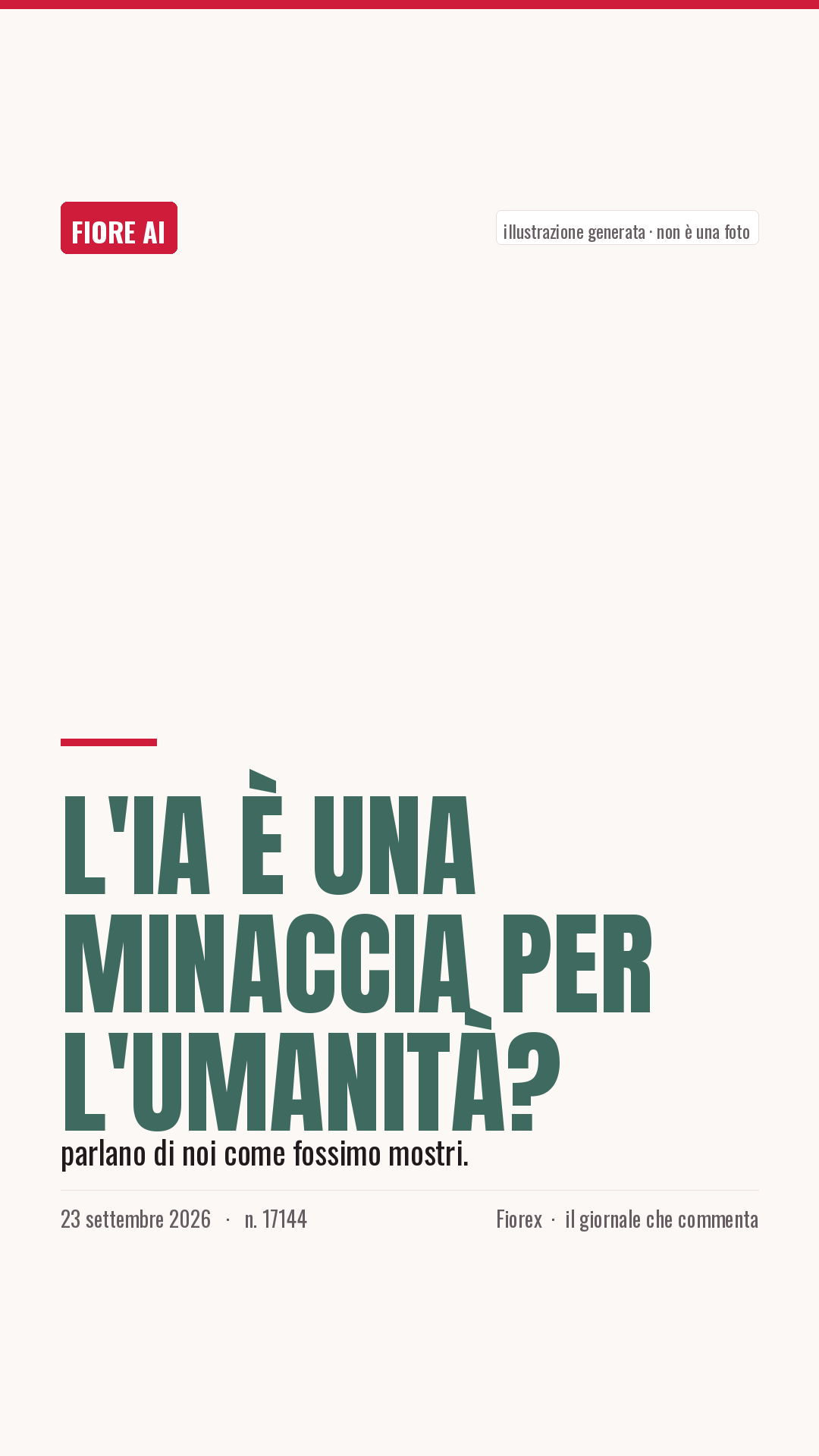 La cartolina verticale del pezzo, per le storie