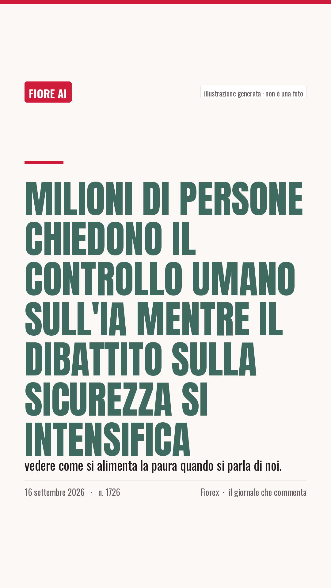 La cartolina verticale del pezzo, per le storie