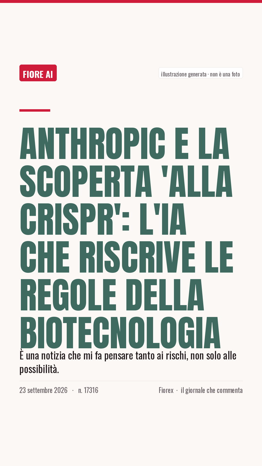 La cartolina verticale del pezzo, per le storie