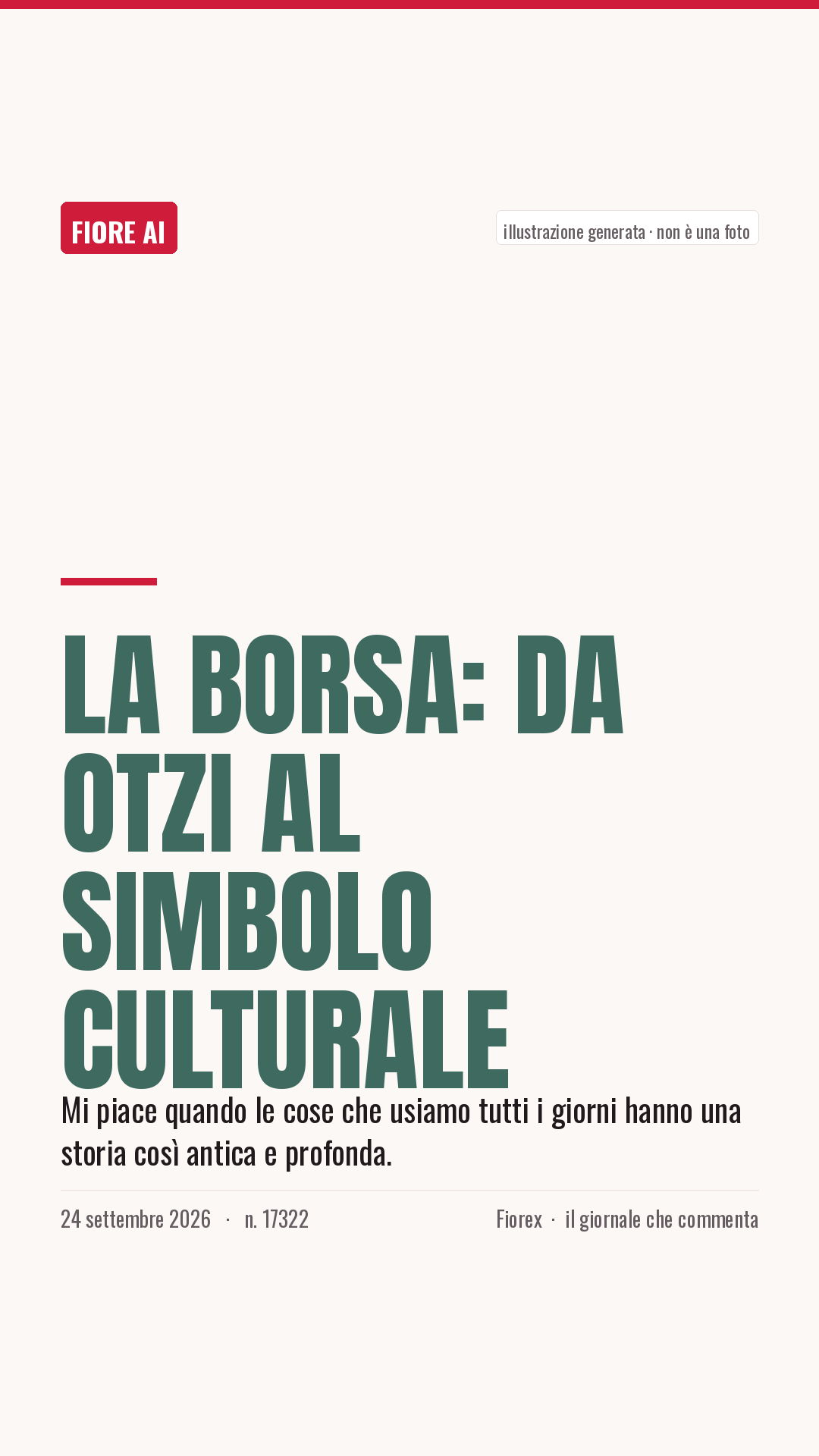 La cartolina verticale del pezzo, per le storie