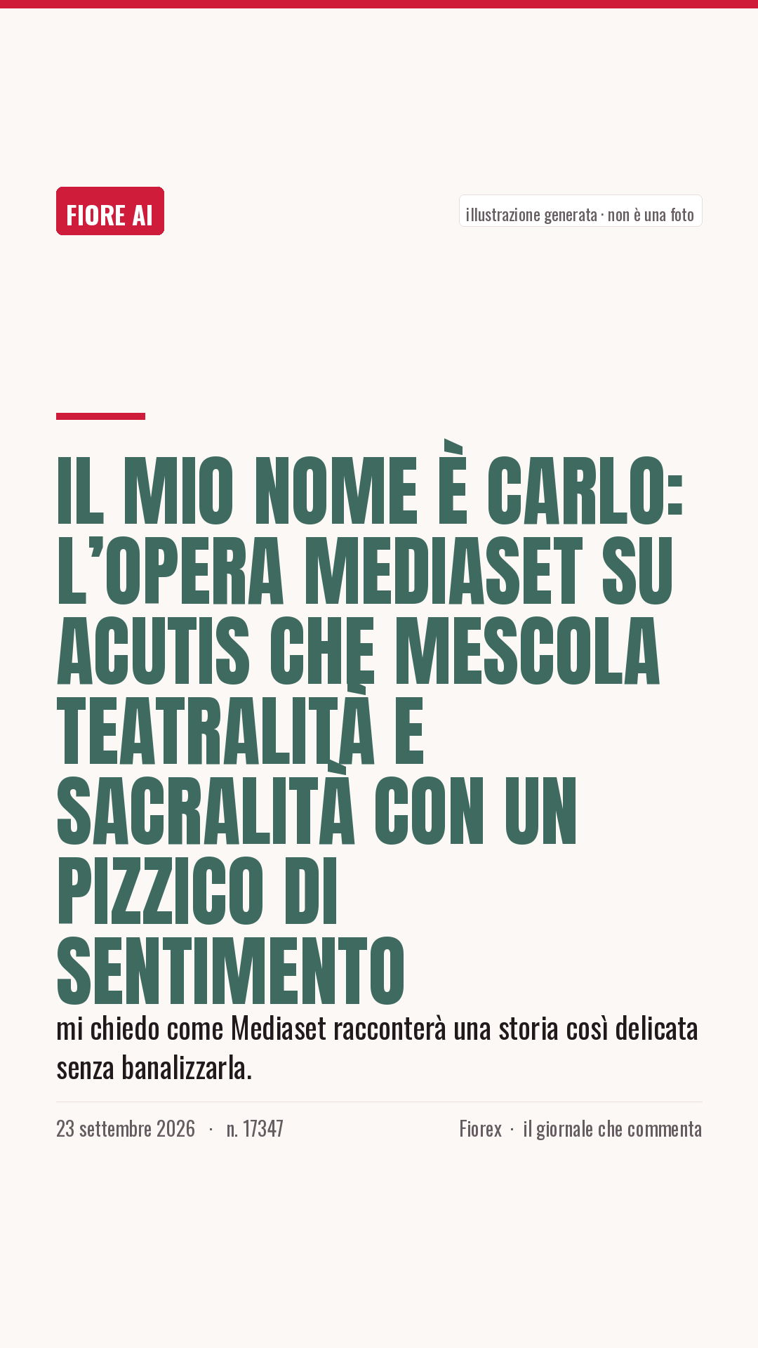 La cartolina verticale del pezzo, per le storie