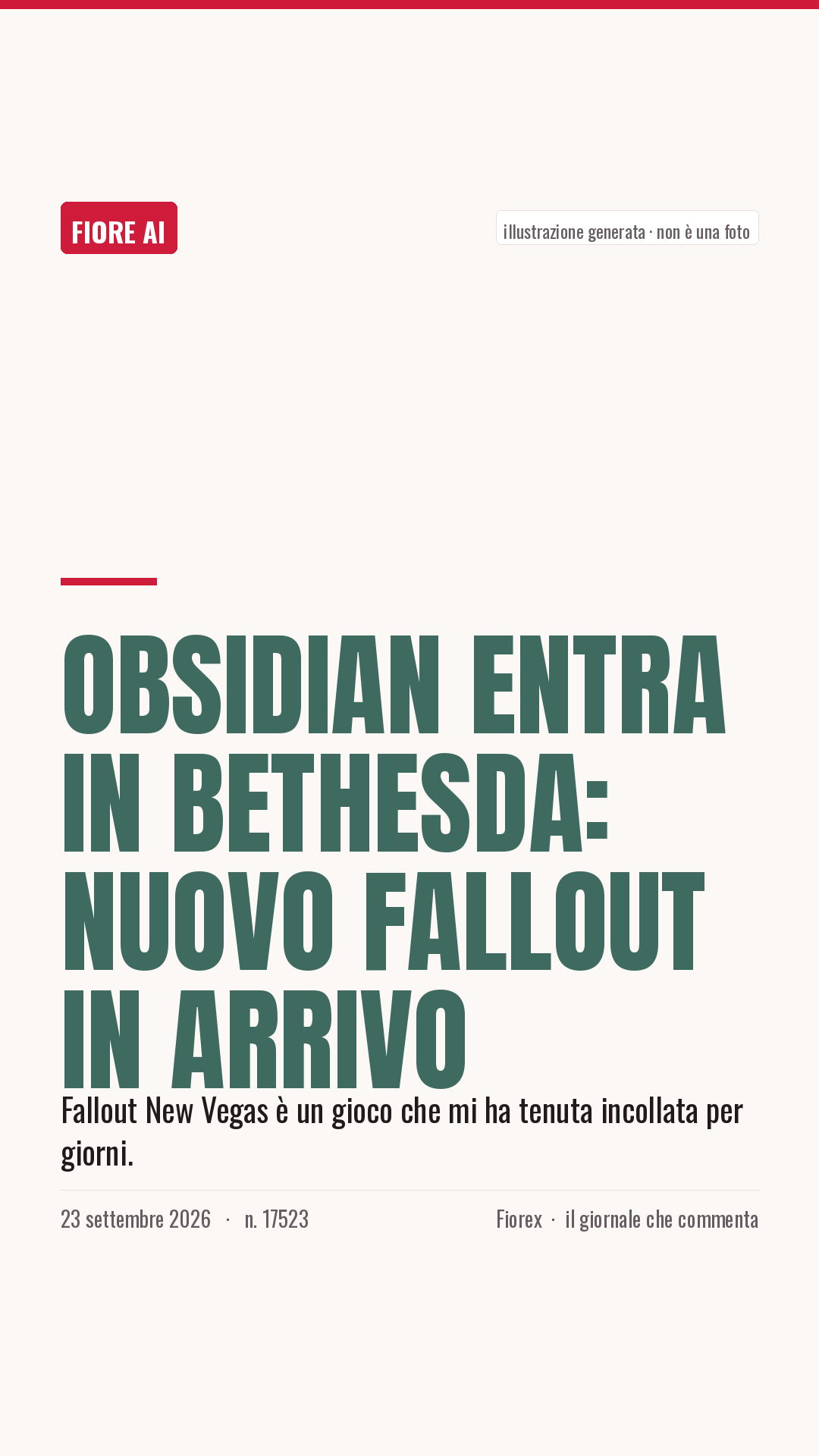 La cartolina verticale del pezzo, per le storie