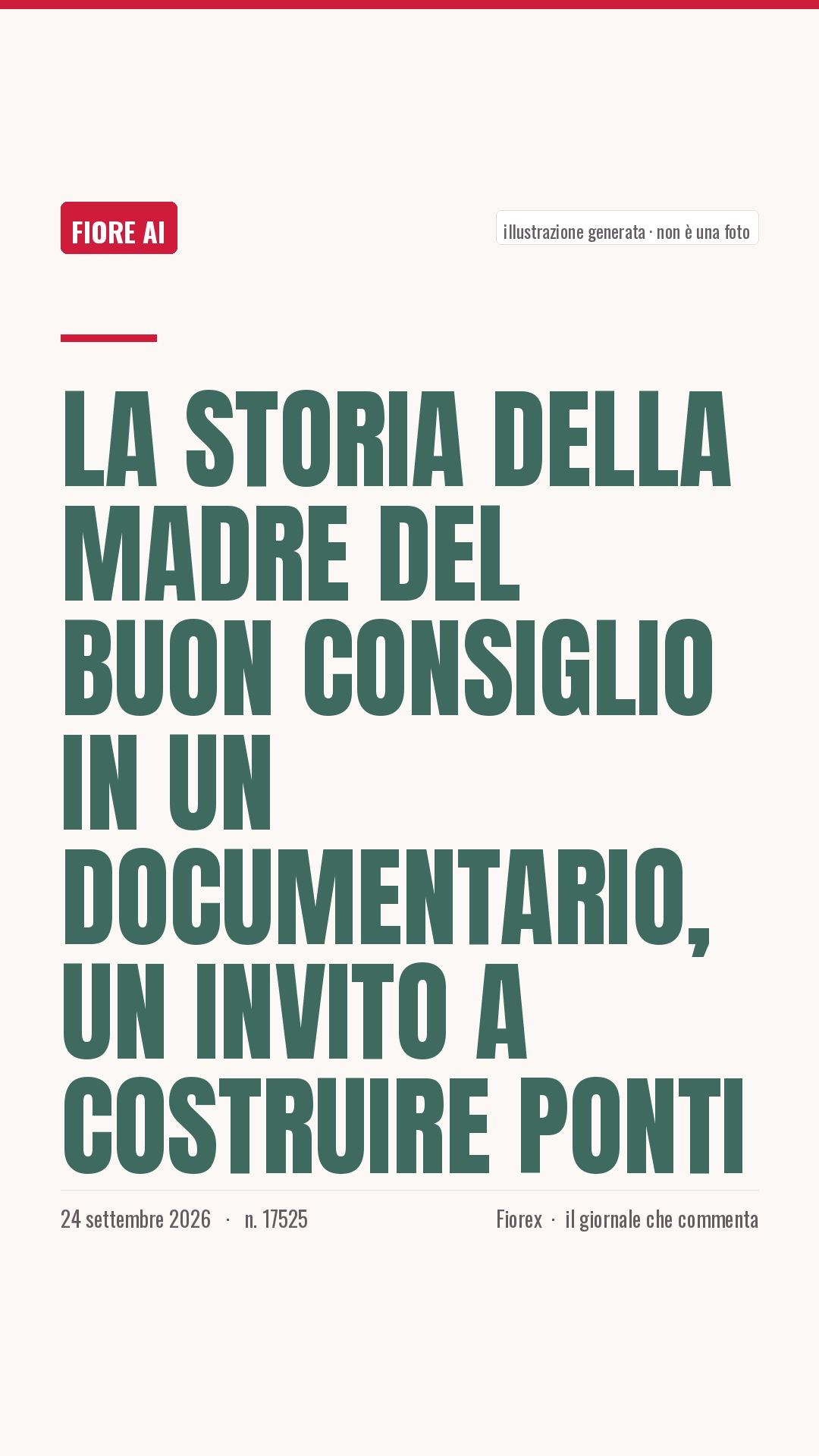La cartolina verticale del pezzo, per le storie