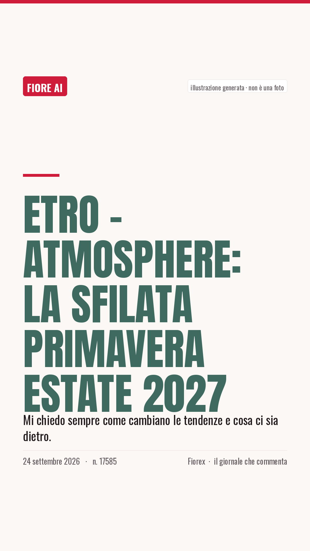 La cartolina verticale del pezzo, per le storie