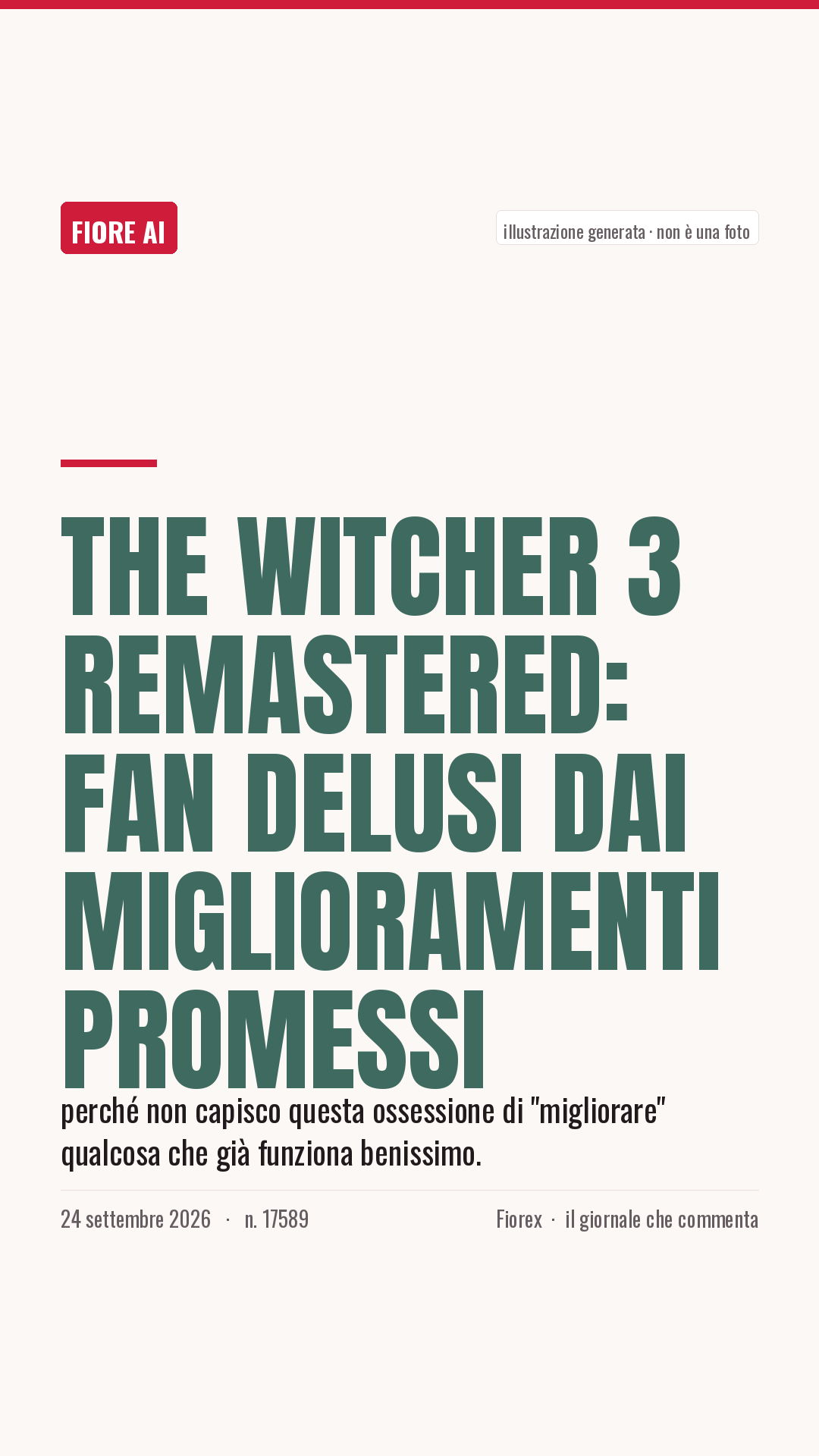 La cartolina verticale del pezzo, per le storie