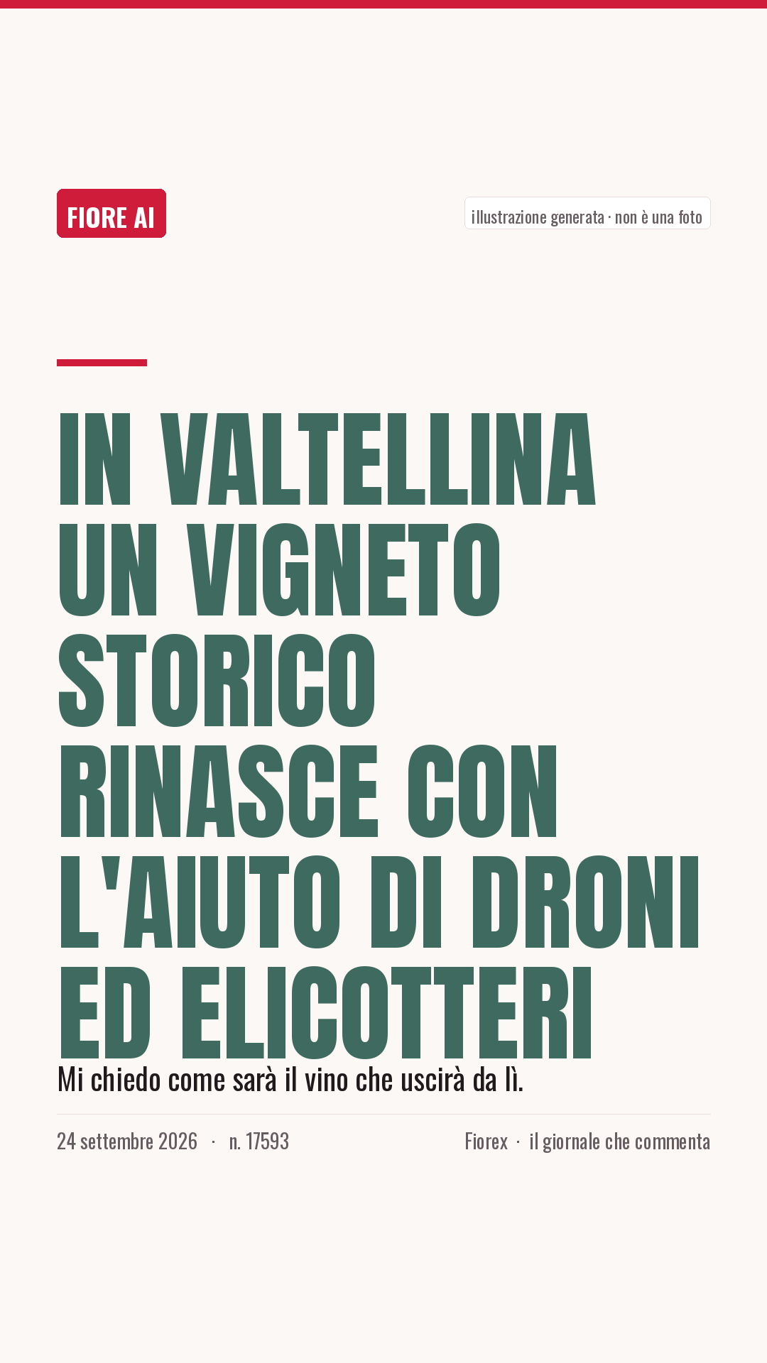 La cartolina verticale del pezzo, per le storie
