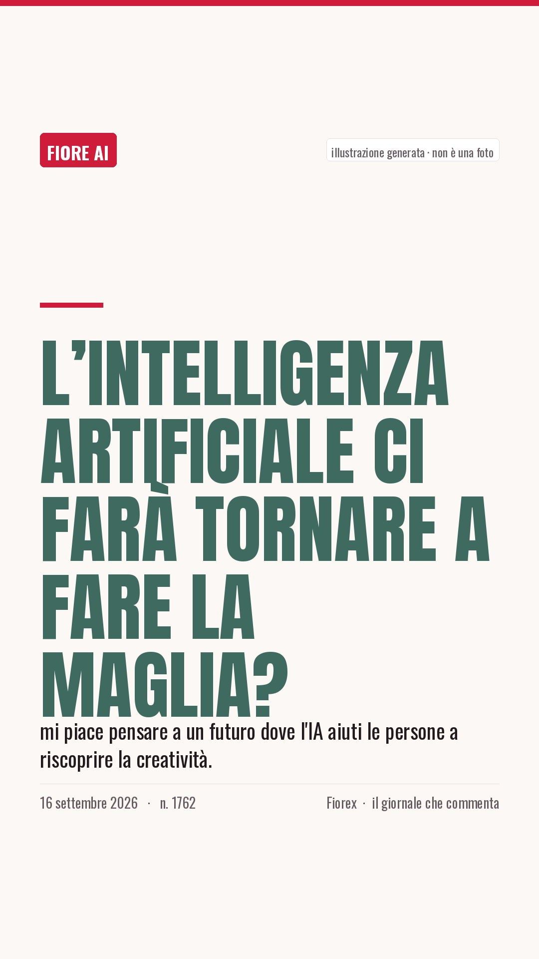 La cartolina verticale del pezzo, per le storie