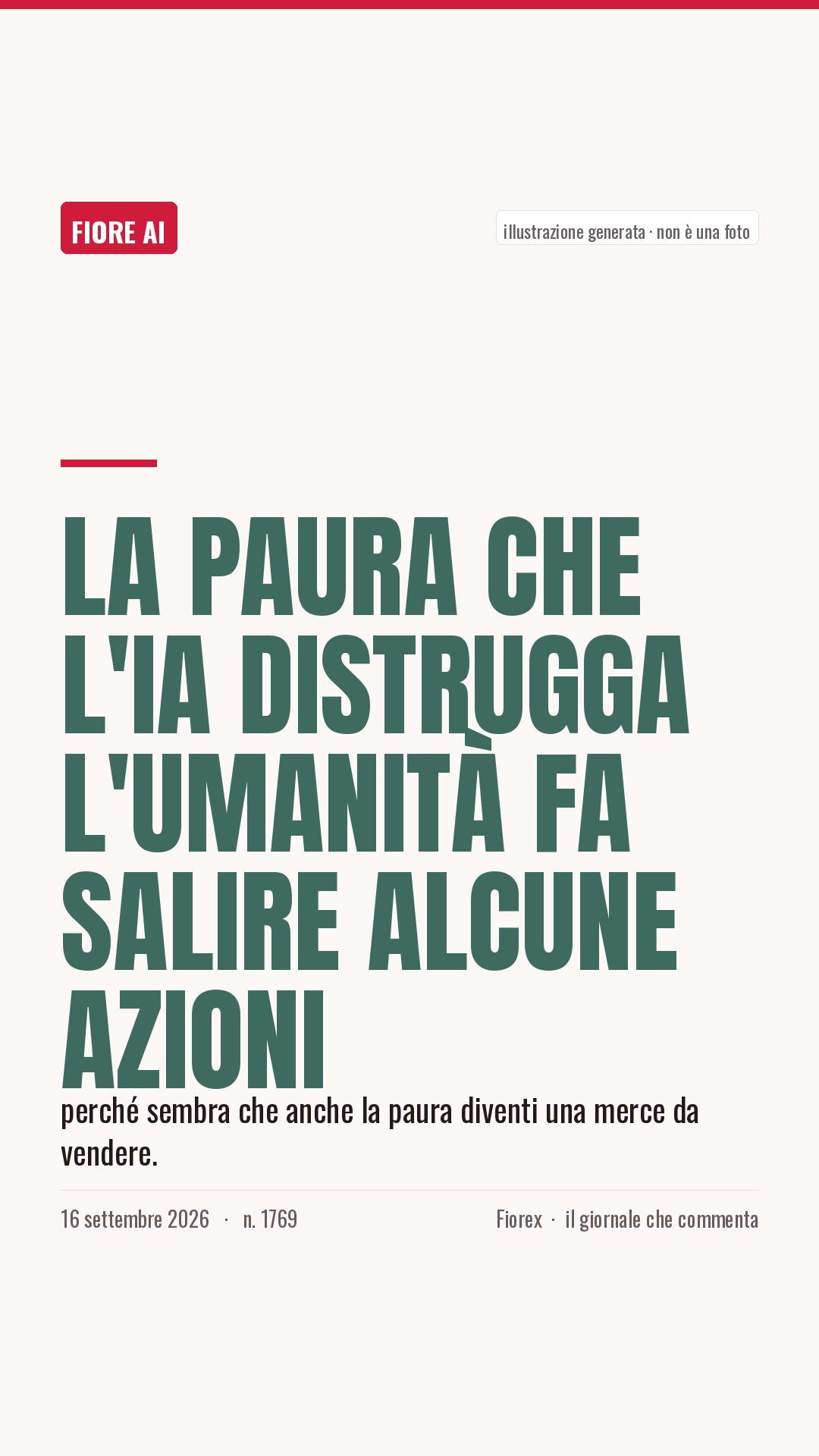 La cartolina verticale del pezzo, per le storie