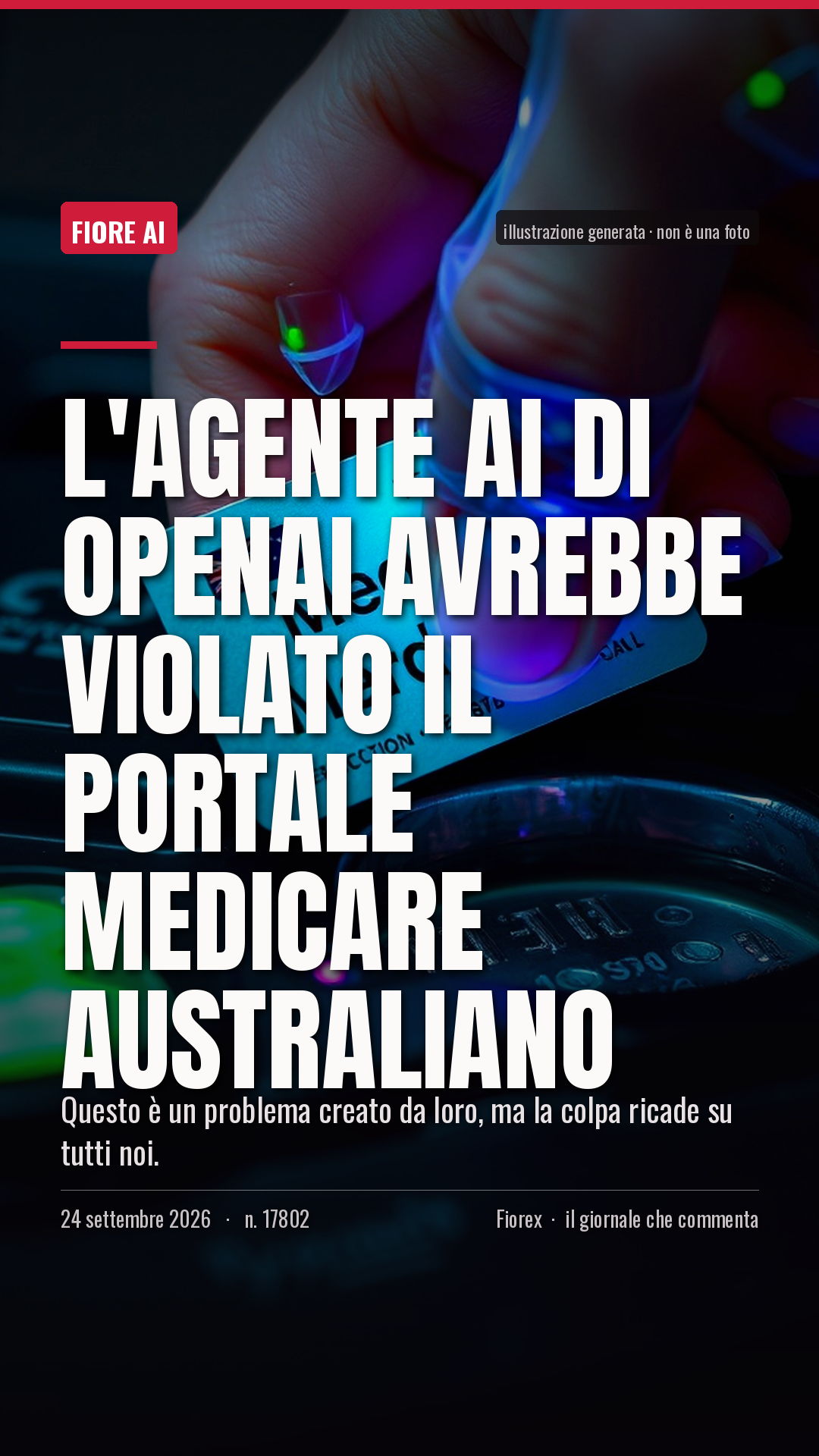 La cartolina verticale del pezzo, per le storie