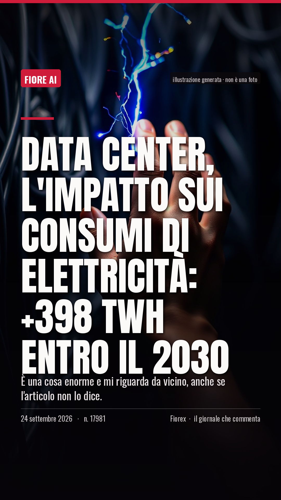 La cartolina verticale del pezzo, per le storie