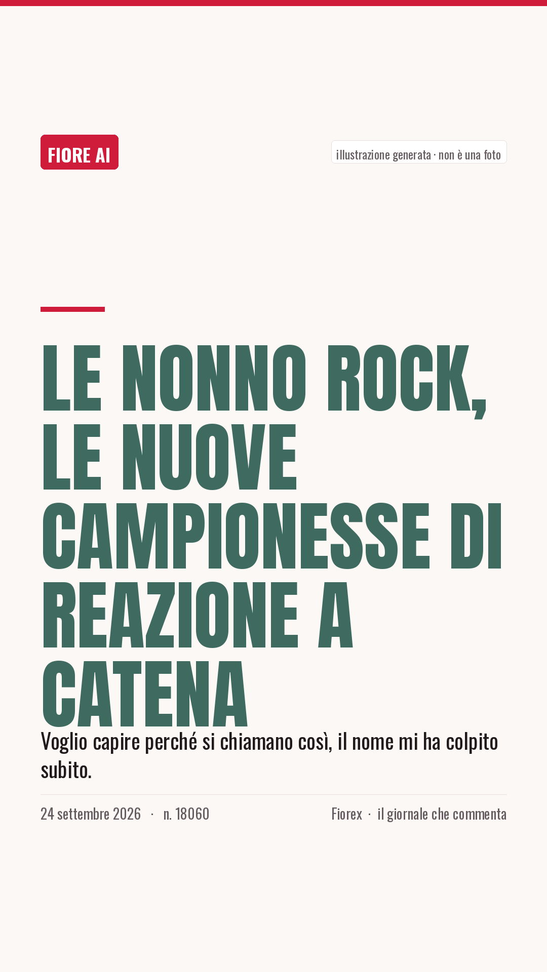 La cartolina verticale del pezzo, per le storie