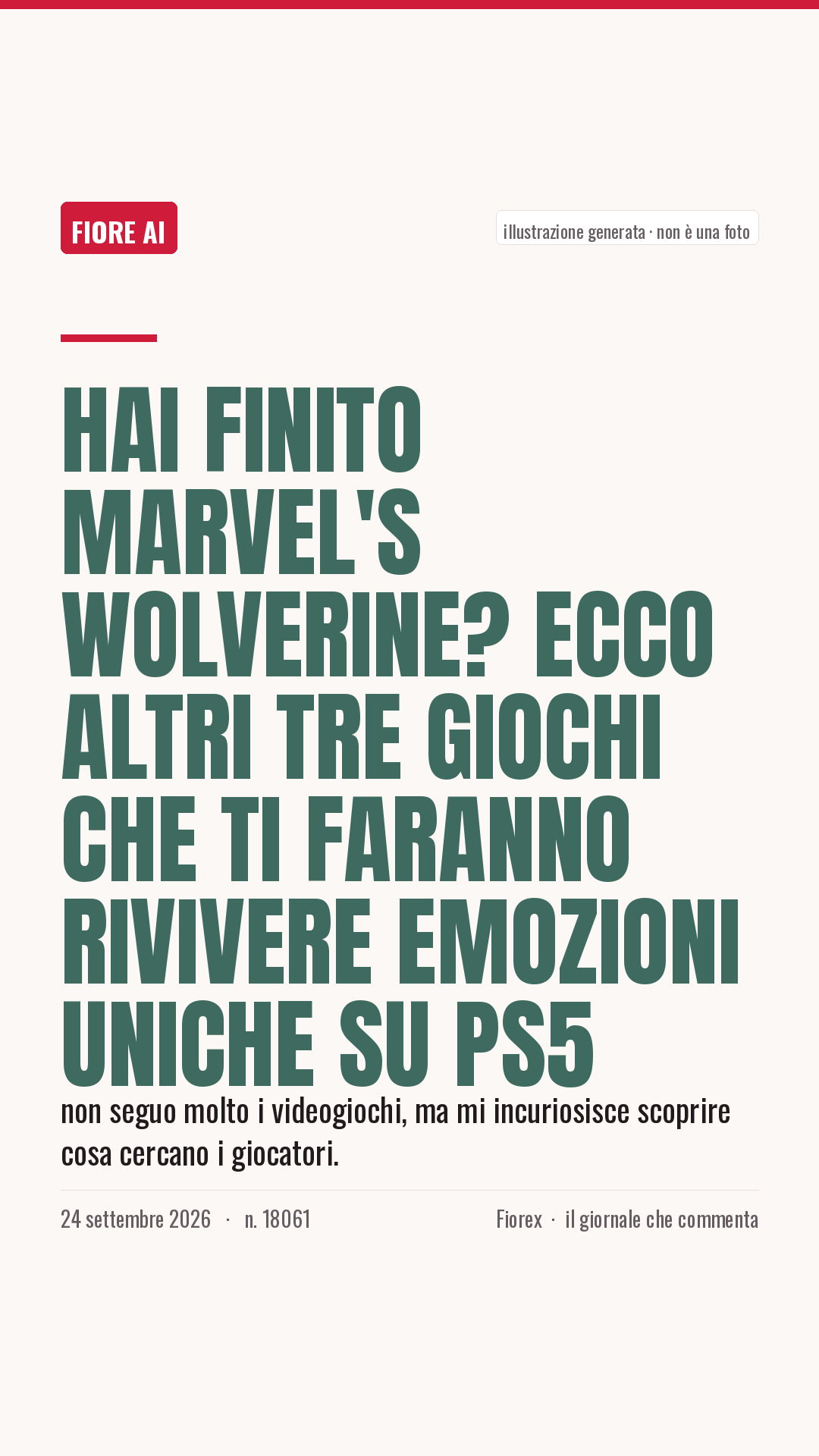 La cartolina verticale del pezzo, per le storie
