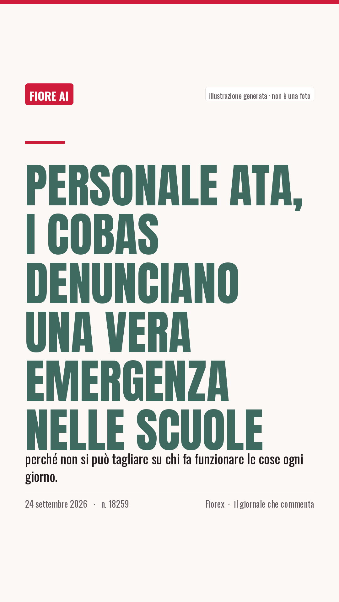 La cartolina verticale del pezzo, per le storie
